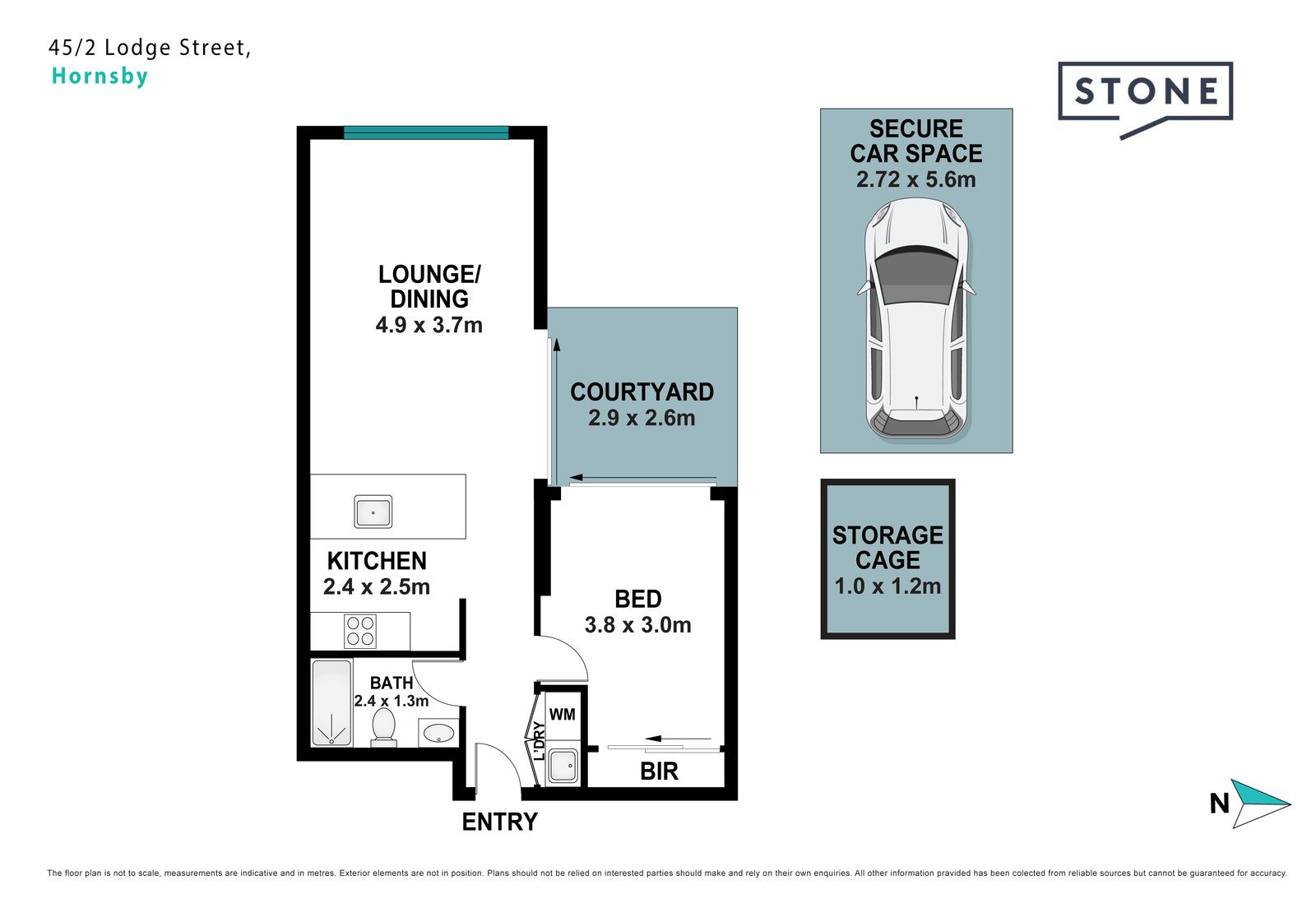 Executive one-bedroom apartment on ground floor