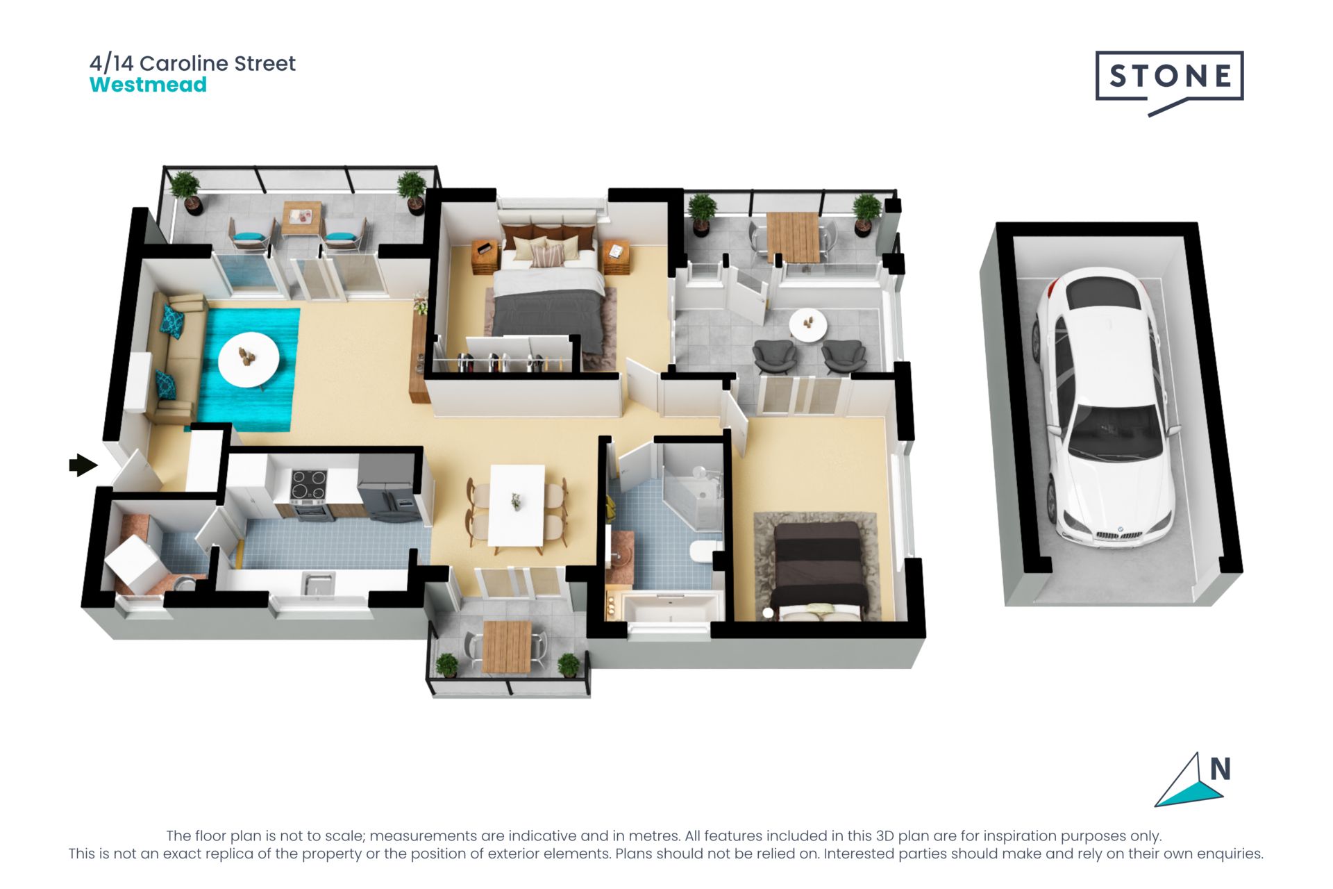 Two bedroom apartment in the perfect position