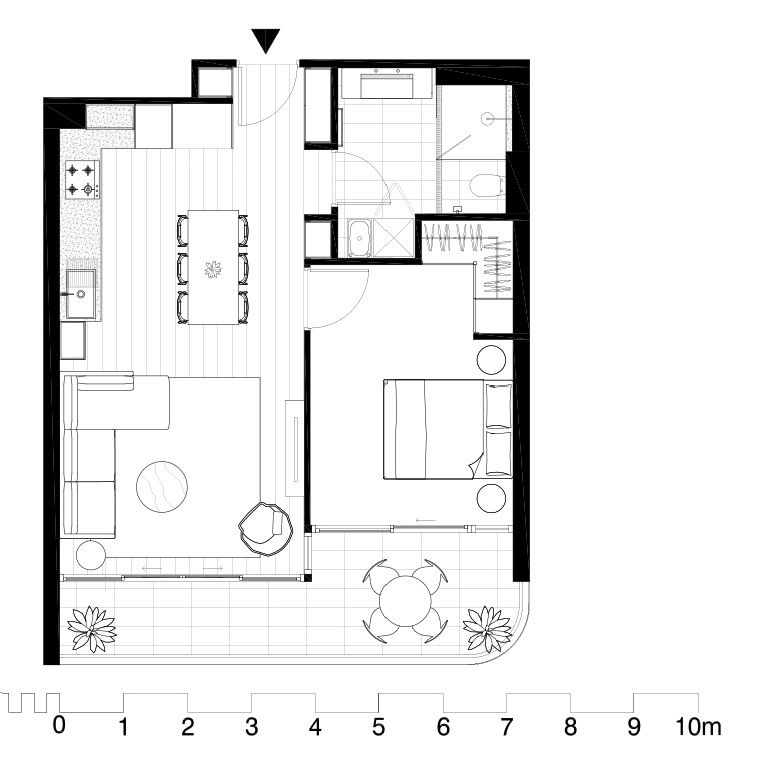 Modern stylish apartment