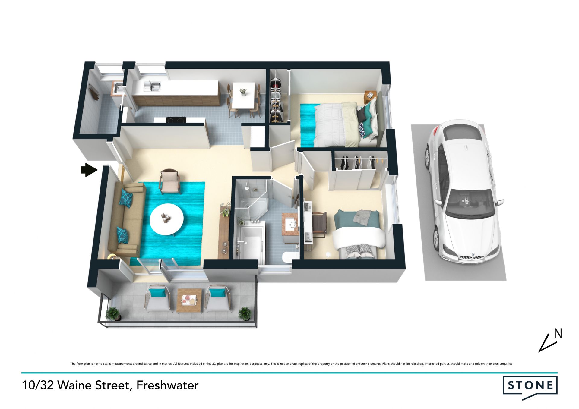 Spacious apartment offering lifestyle and convenience