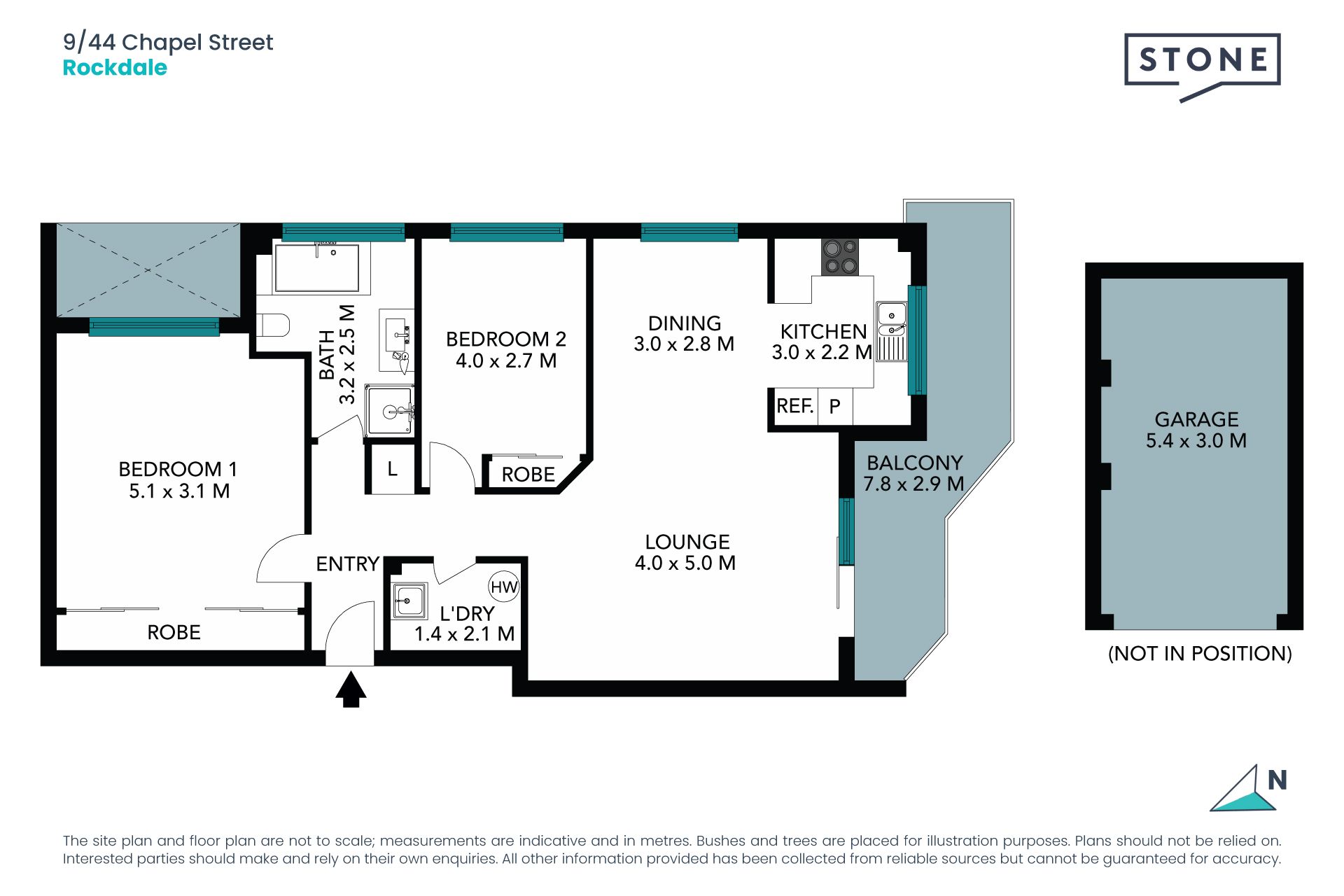 Top-floor unit in quiet central hub