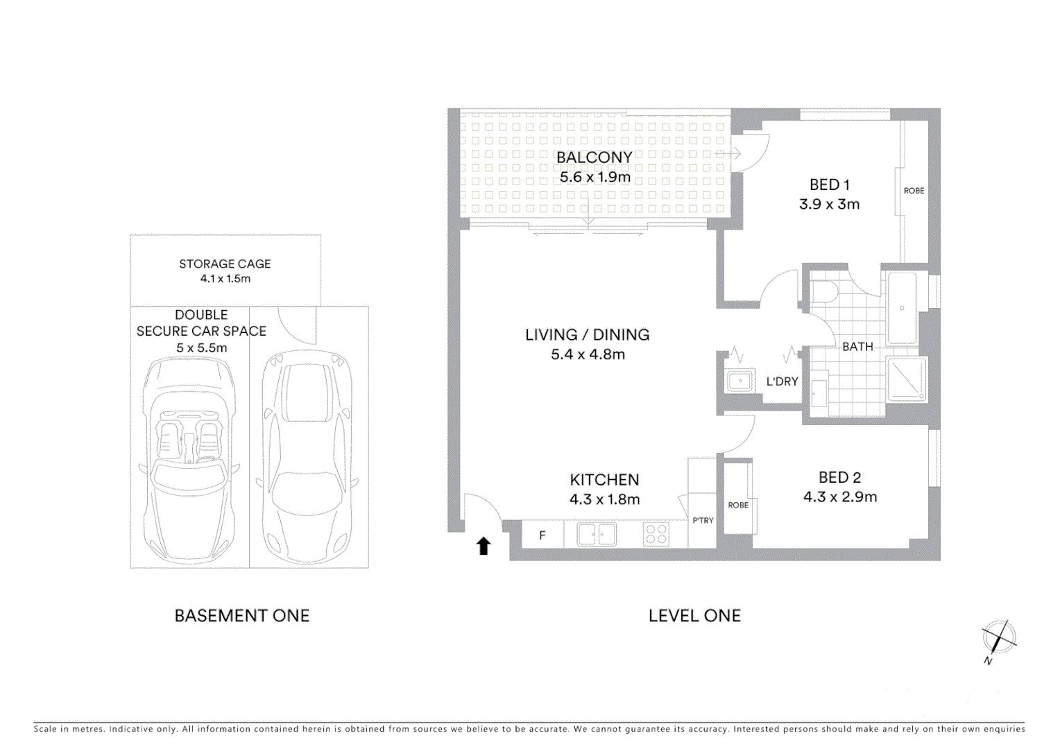 Attractive apartment overlooking park