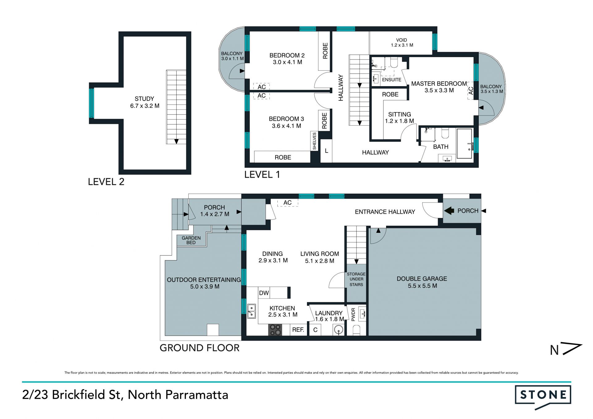 Modern Three Bedroom Unit In Sought After Location