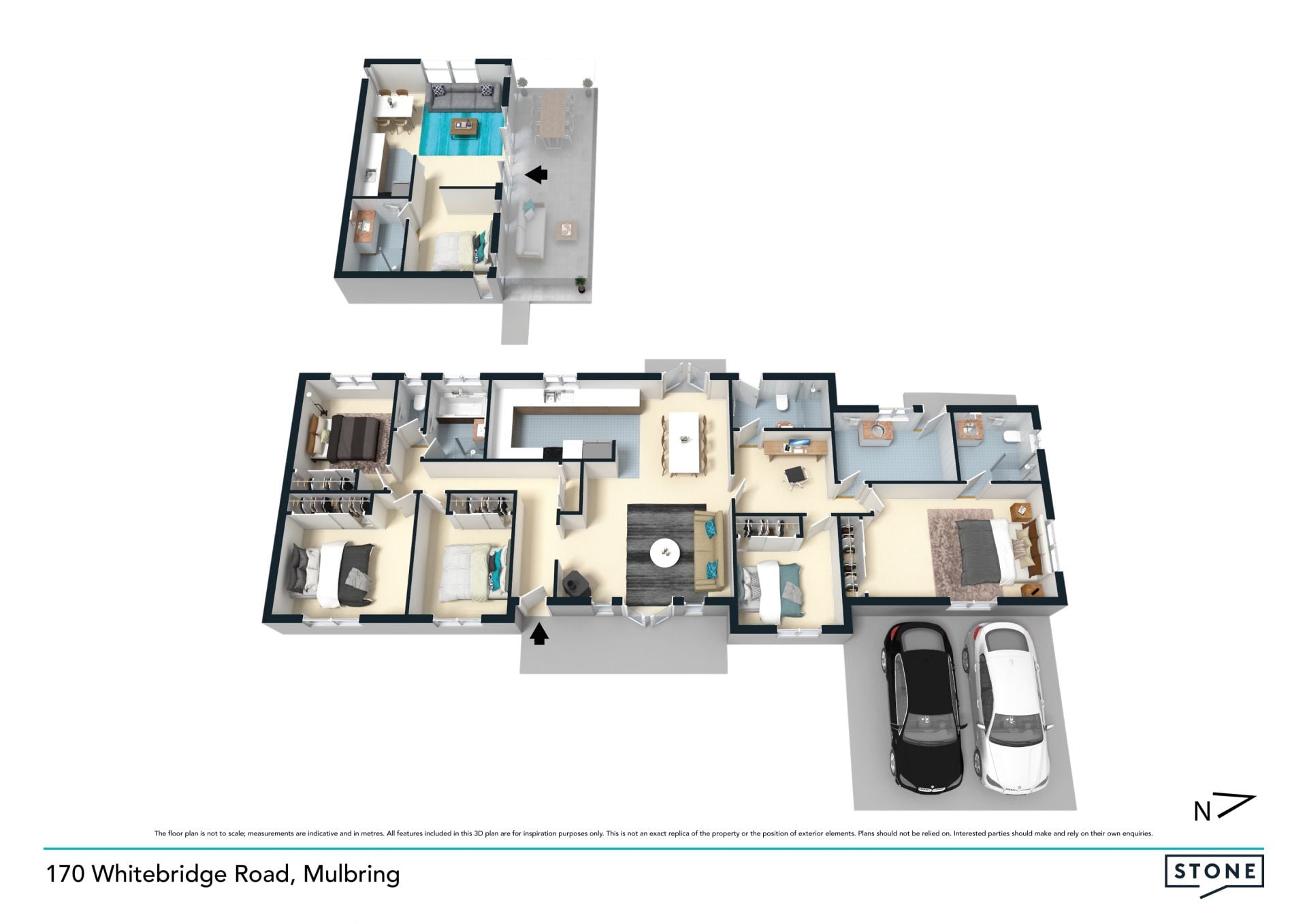 Country homestead with dressage arena