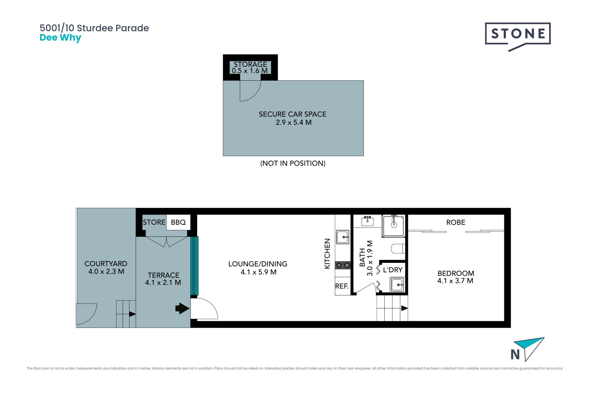 Incredible courtyard apartment in 'Dee Why Grand'