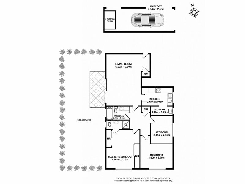 Ground
Floor, 3 Bedroom Apartment