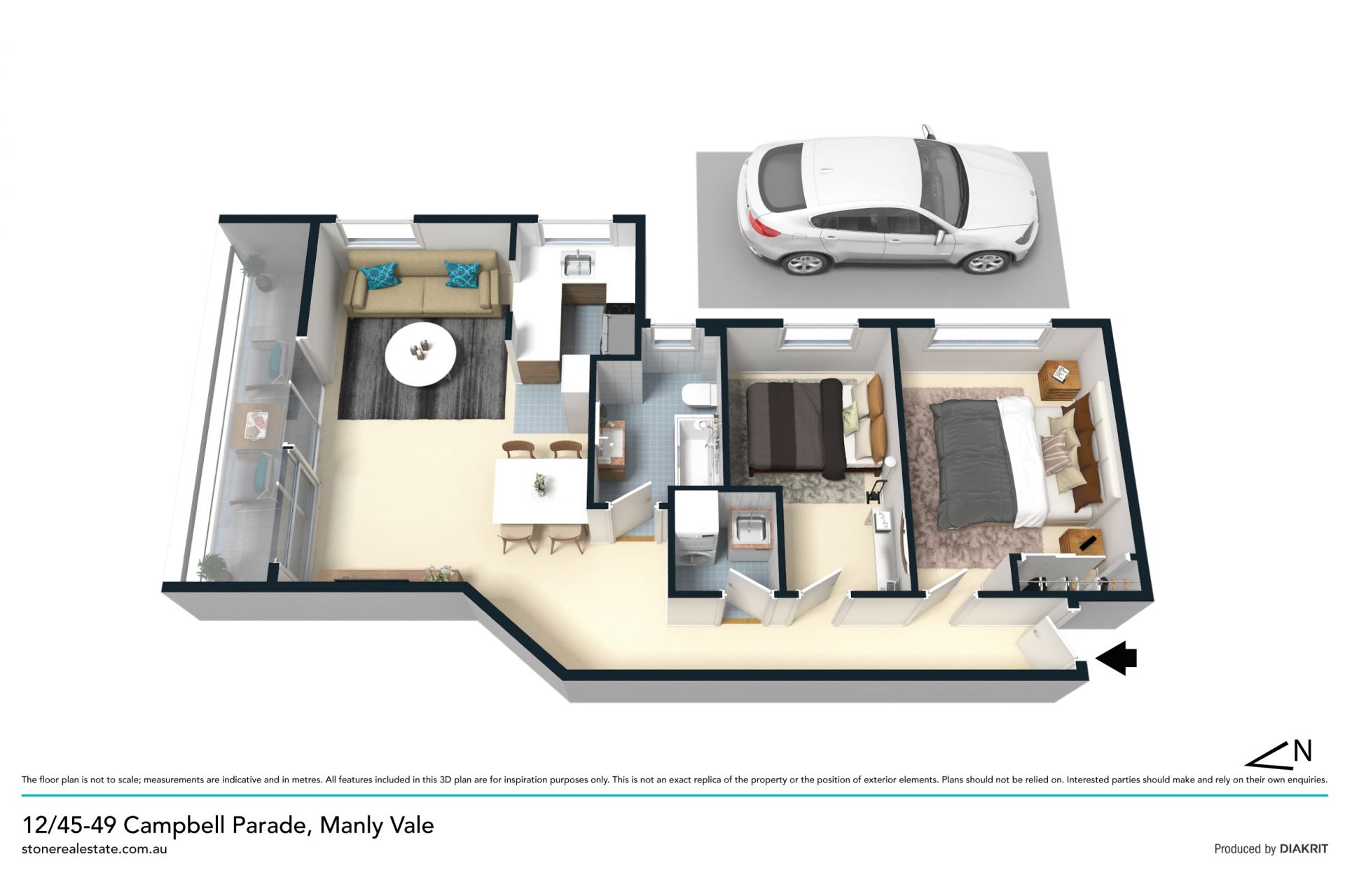 Beautifully presented spacious apartment