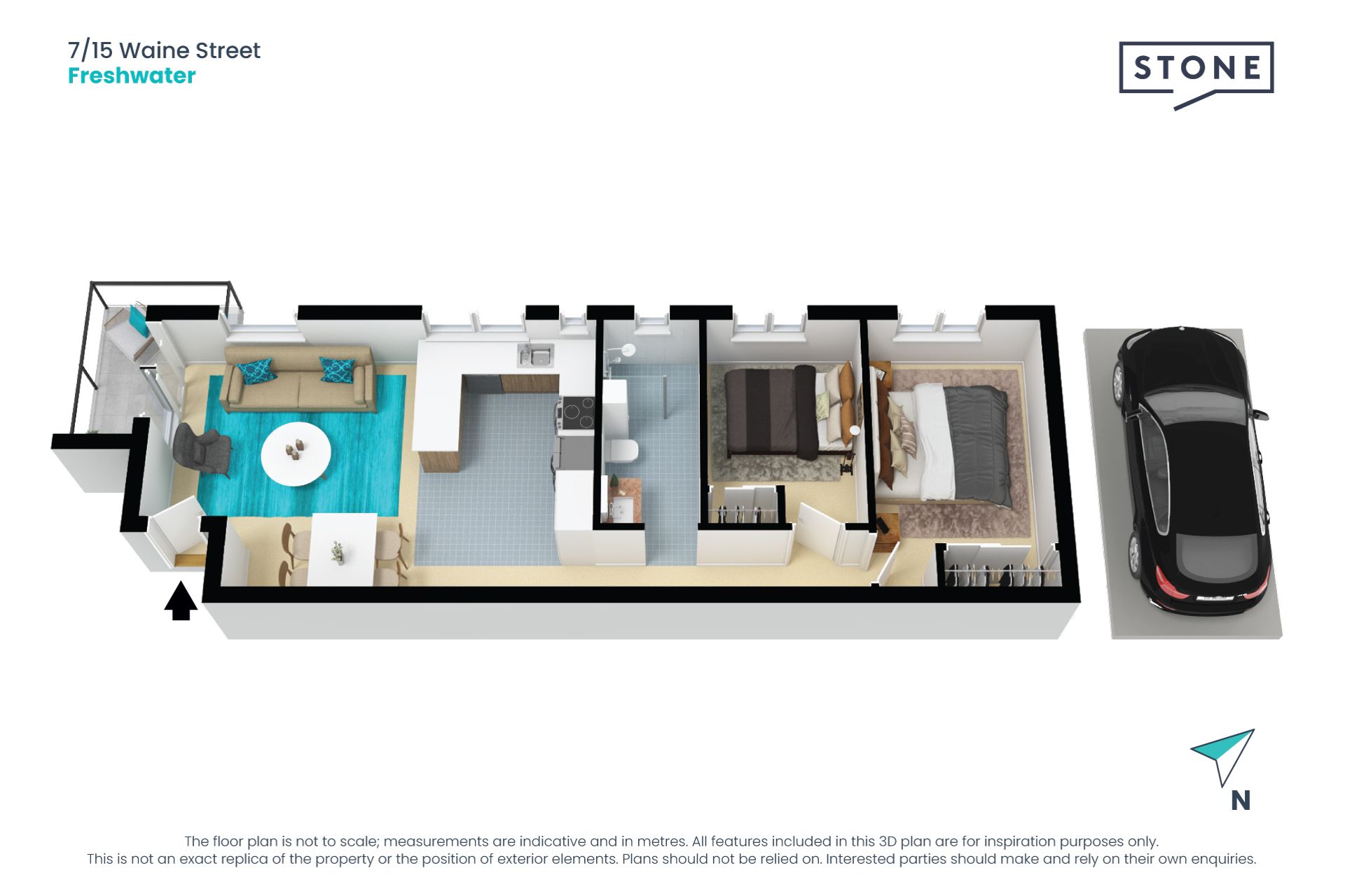 Light and bright renovated apartment