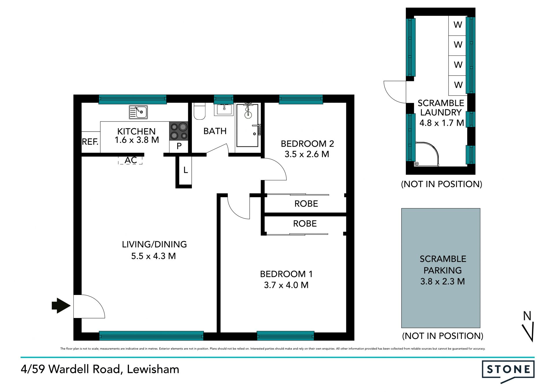 Super convenient, North facing apartment