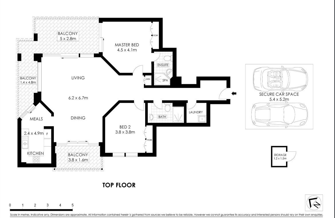 Secure top floor sun-drenched apartment in the heart of Manly