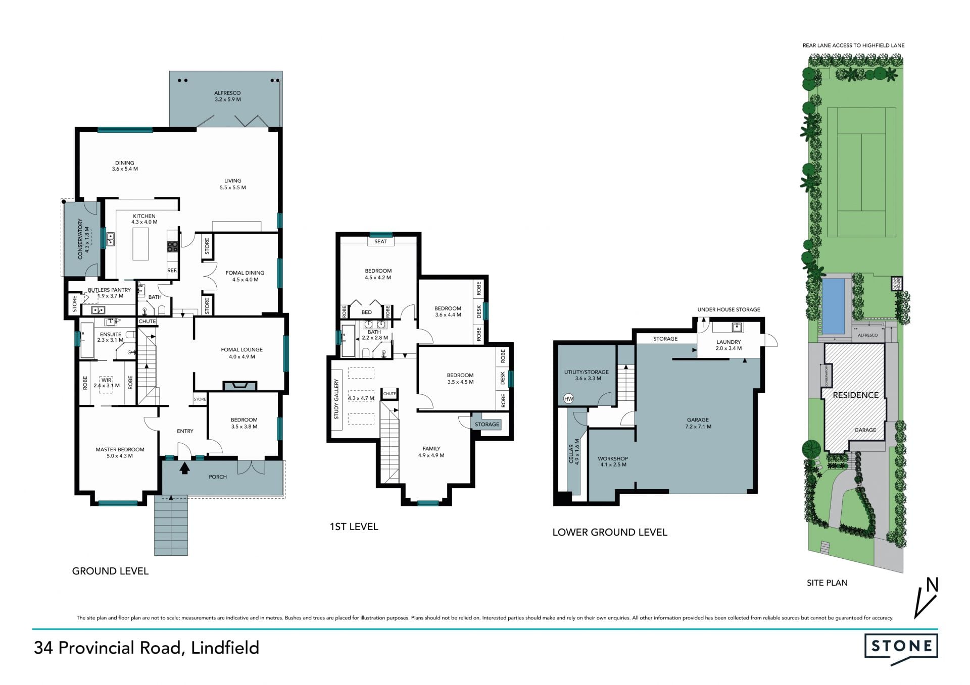 Premier estate with tennis court and walk to rail