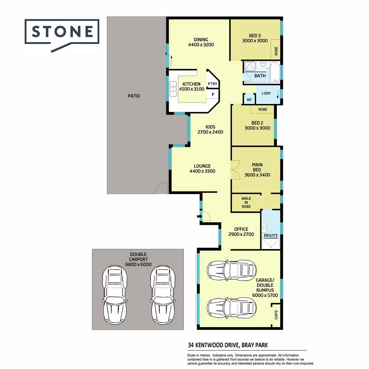 FAMILY ENTERTAINER - 3brm + study - 854m2 BLOCK
