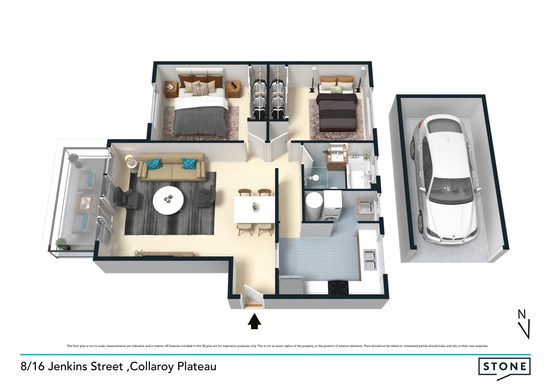 Spacious beachside pet friendly apartment with East aspect