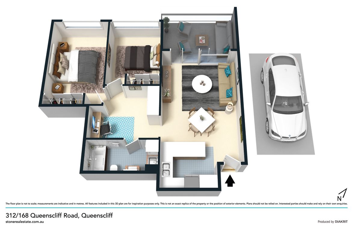 Light filled apartment