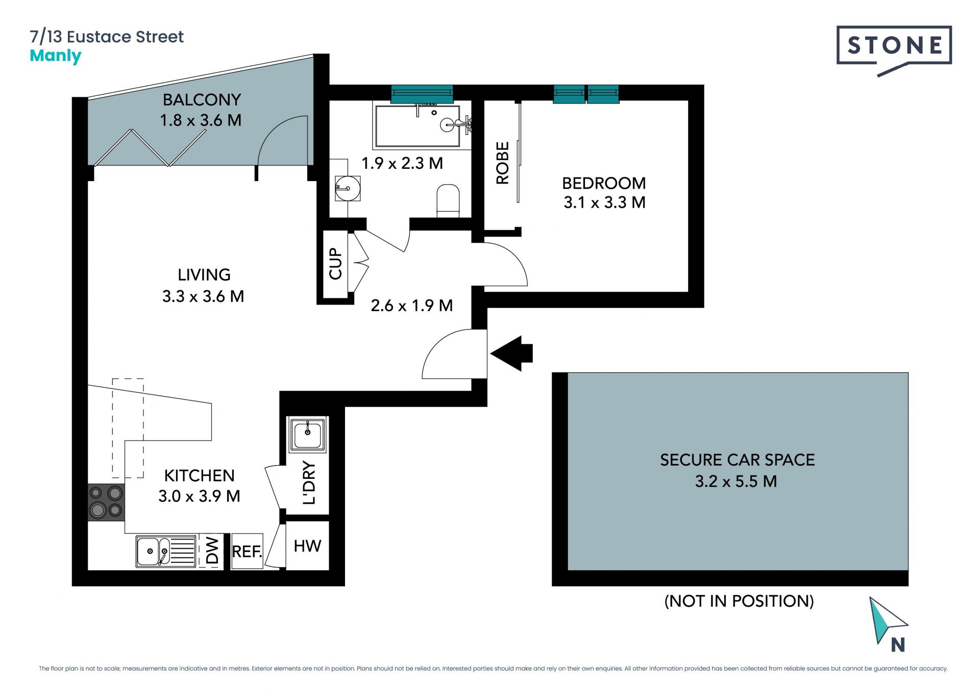 Premium one bedroom downsizer right by the village