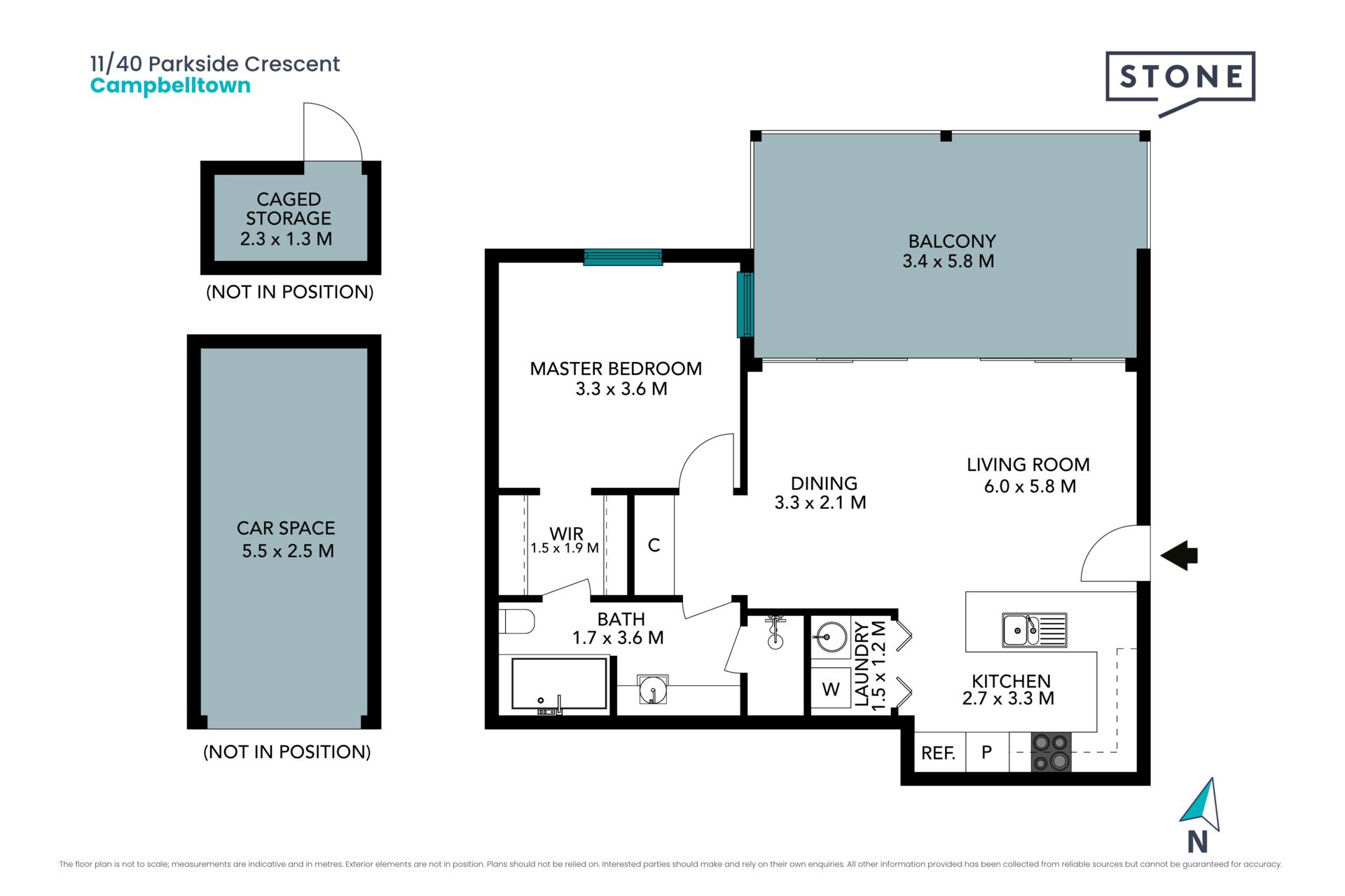 Modern one bedroom apartment in Park Central