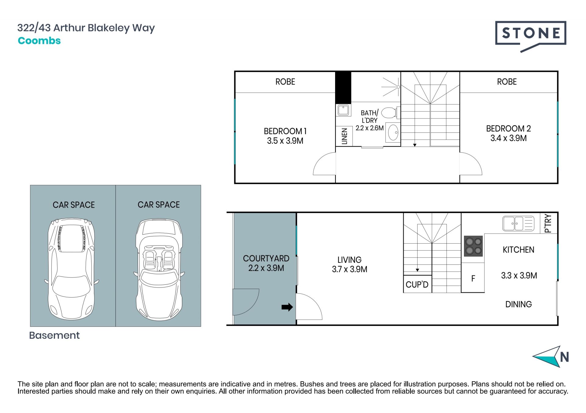 Immaculate apartment with bonus side by side car spaces and two storage spaces