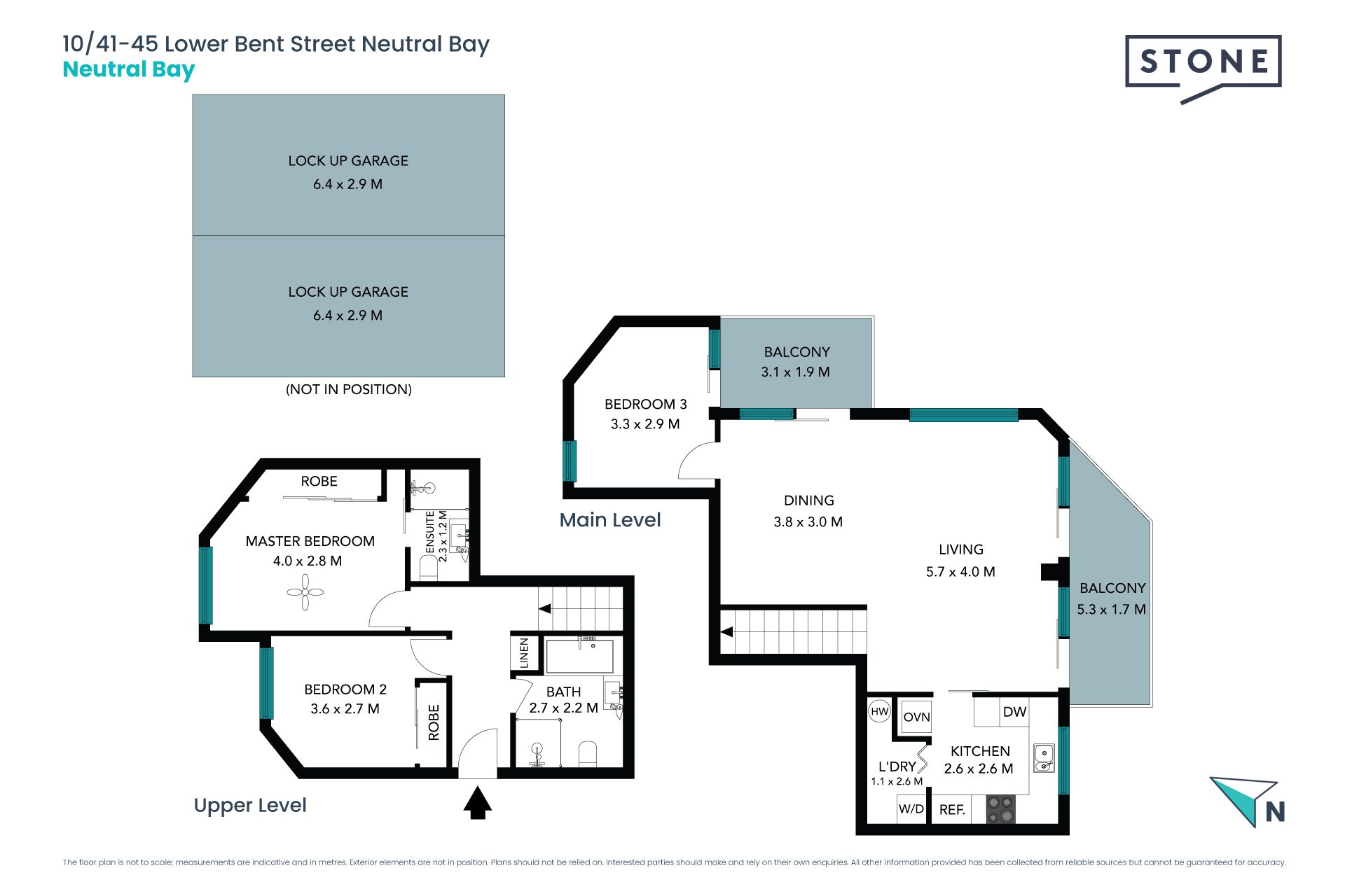 A generous three bed split level apartment offering relaxing views across Forsyth Park towards the Harbour Bridge