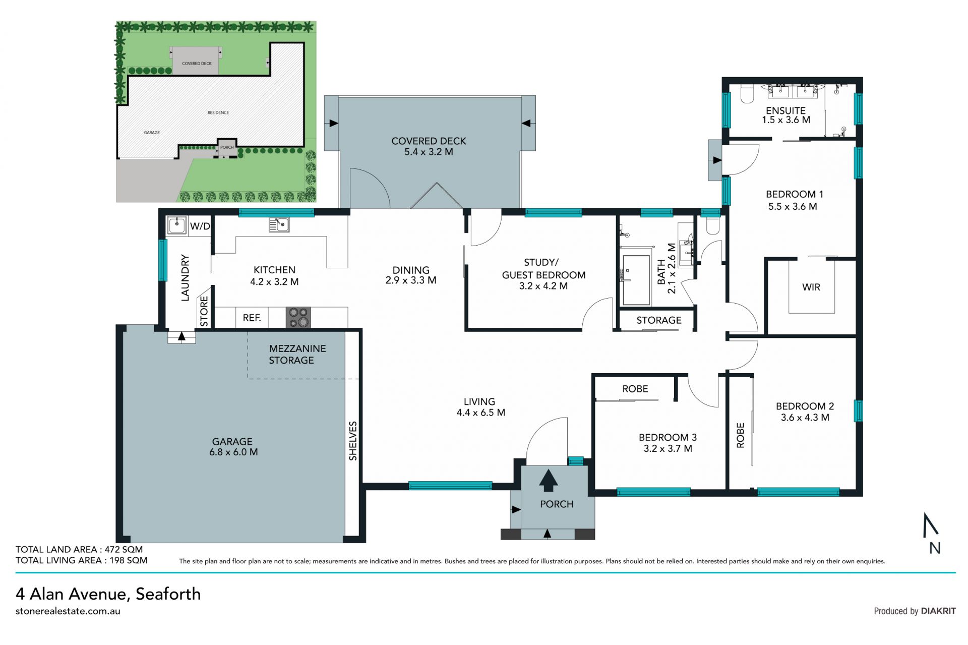 Ideal north facing downsizer's retreat