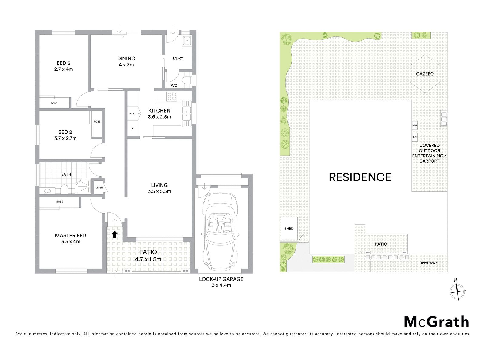 Low maintenance home with a north to rear aspect