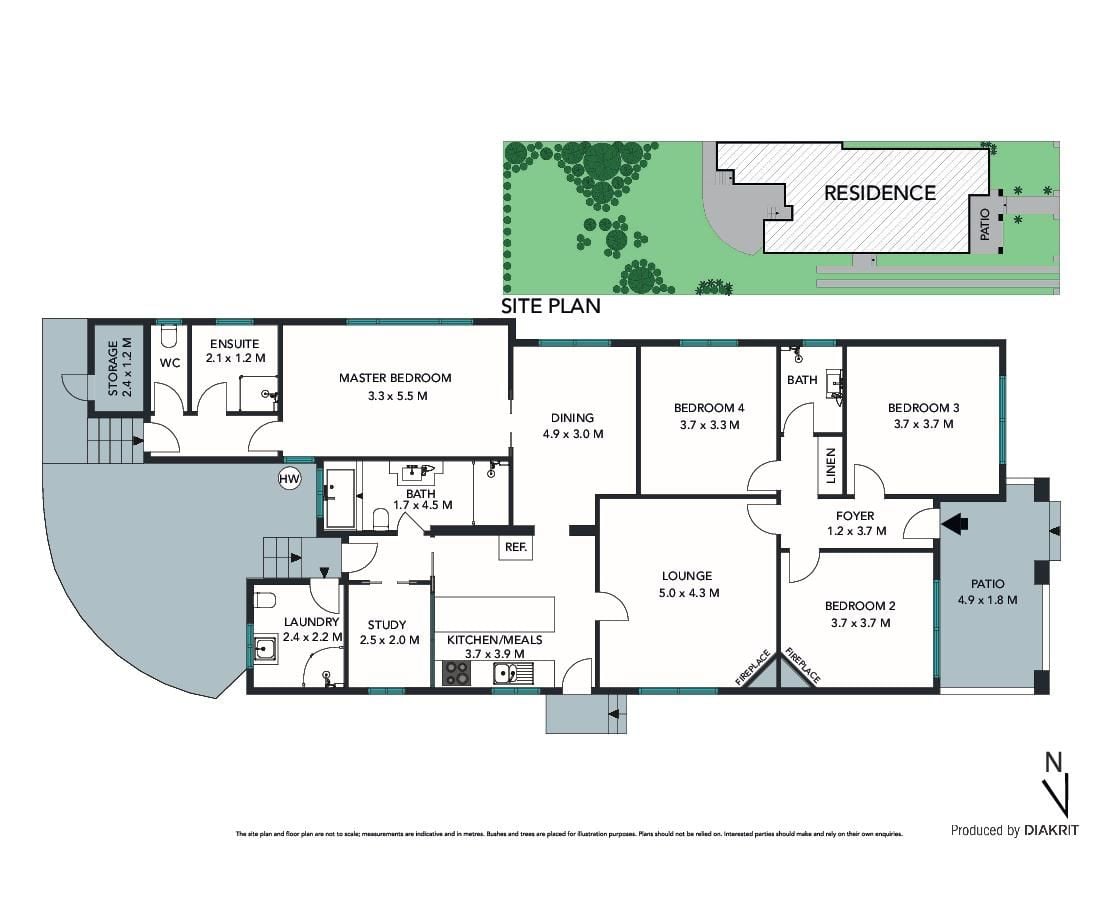 Single level waterside home on 675m2 approx