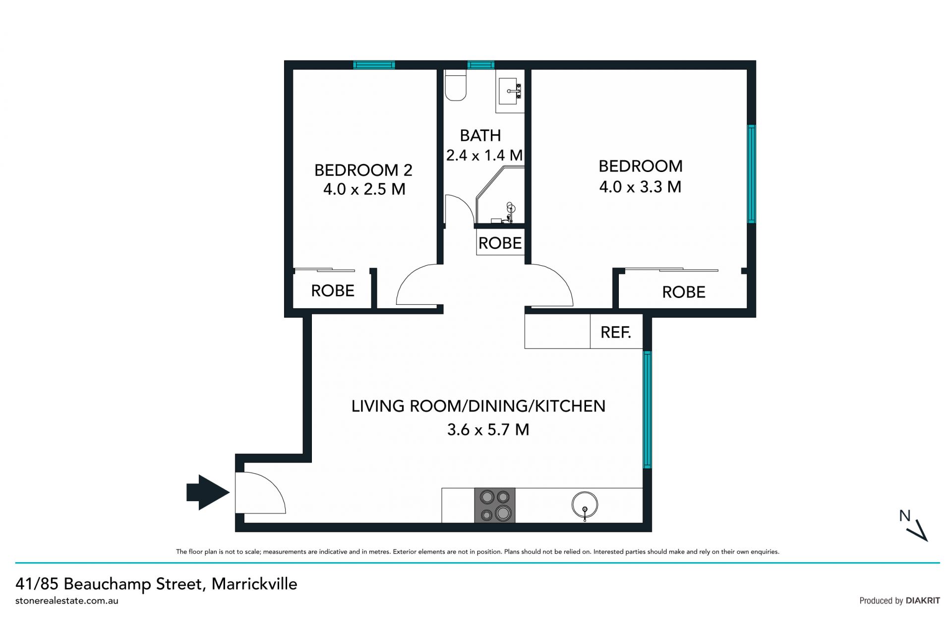 Updated apartment enjoying captivating views
