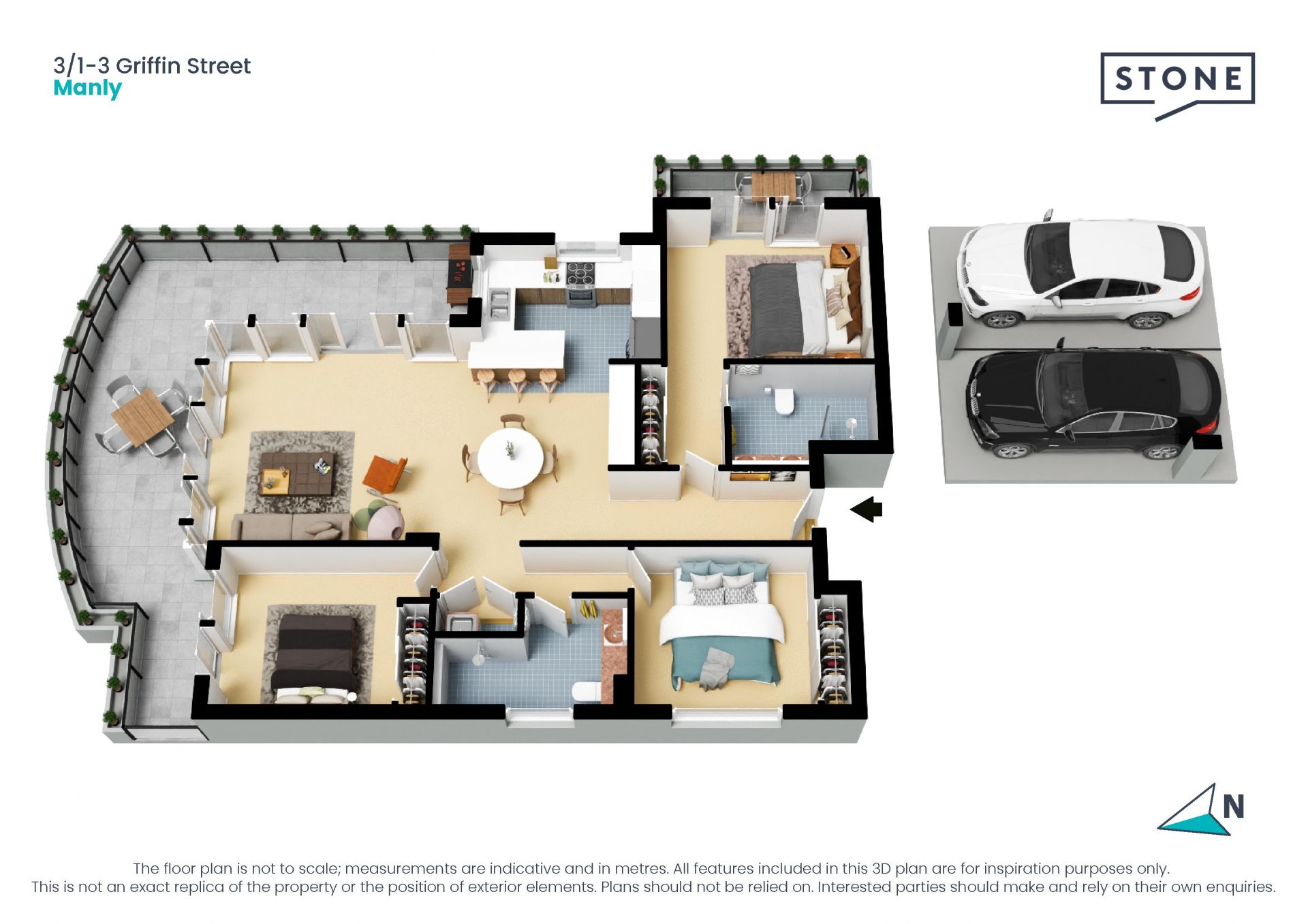 Boutique designer sanctuary minutes from Manly Wharf