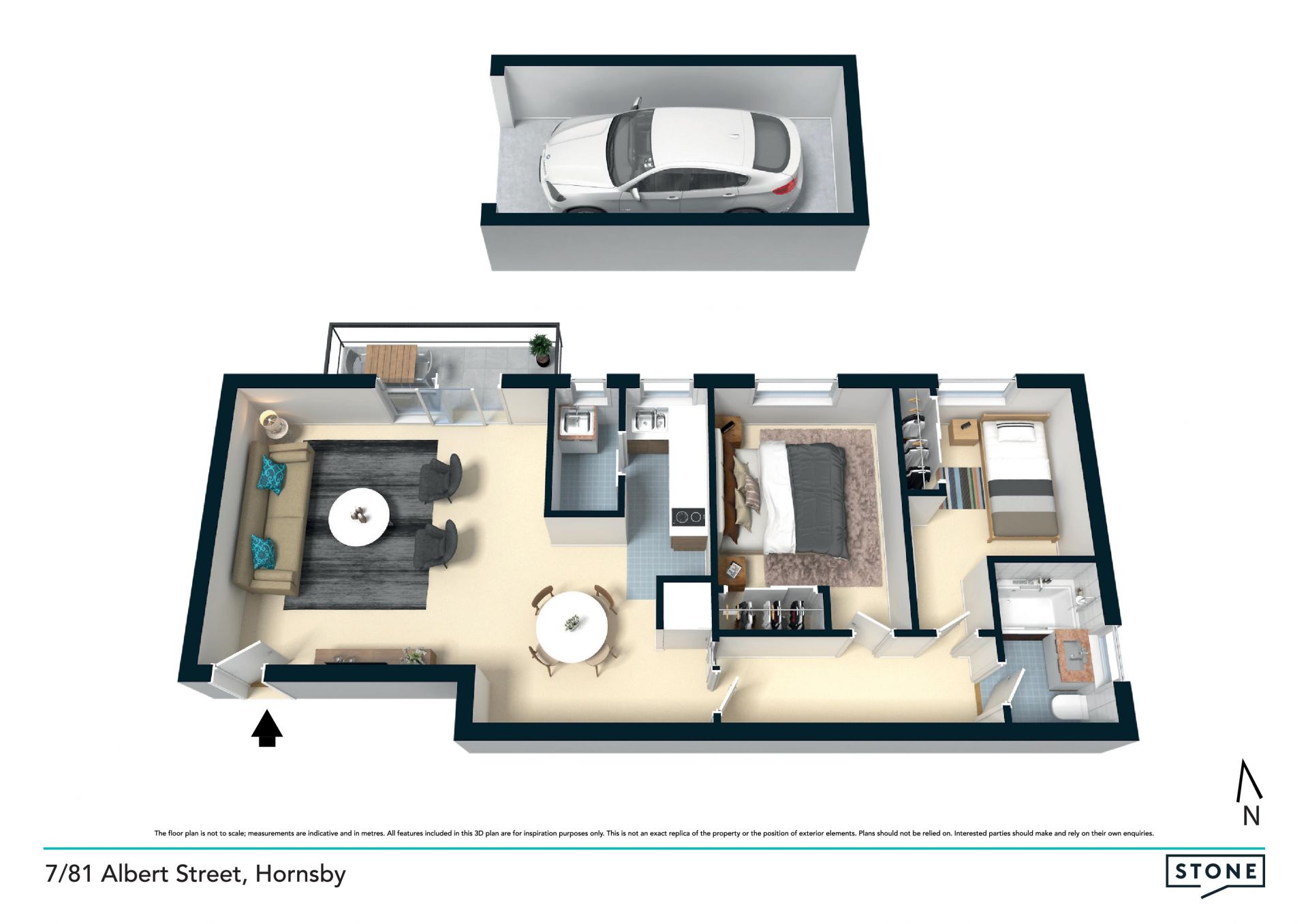 Two bedroom unit in the heart of Hornsby