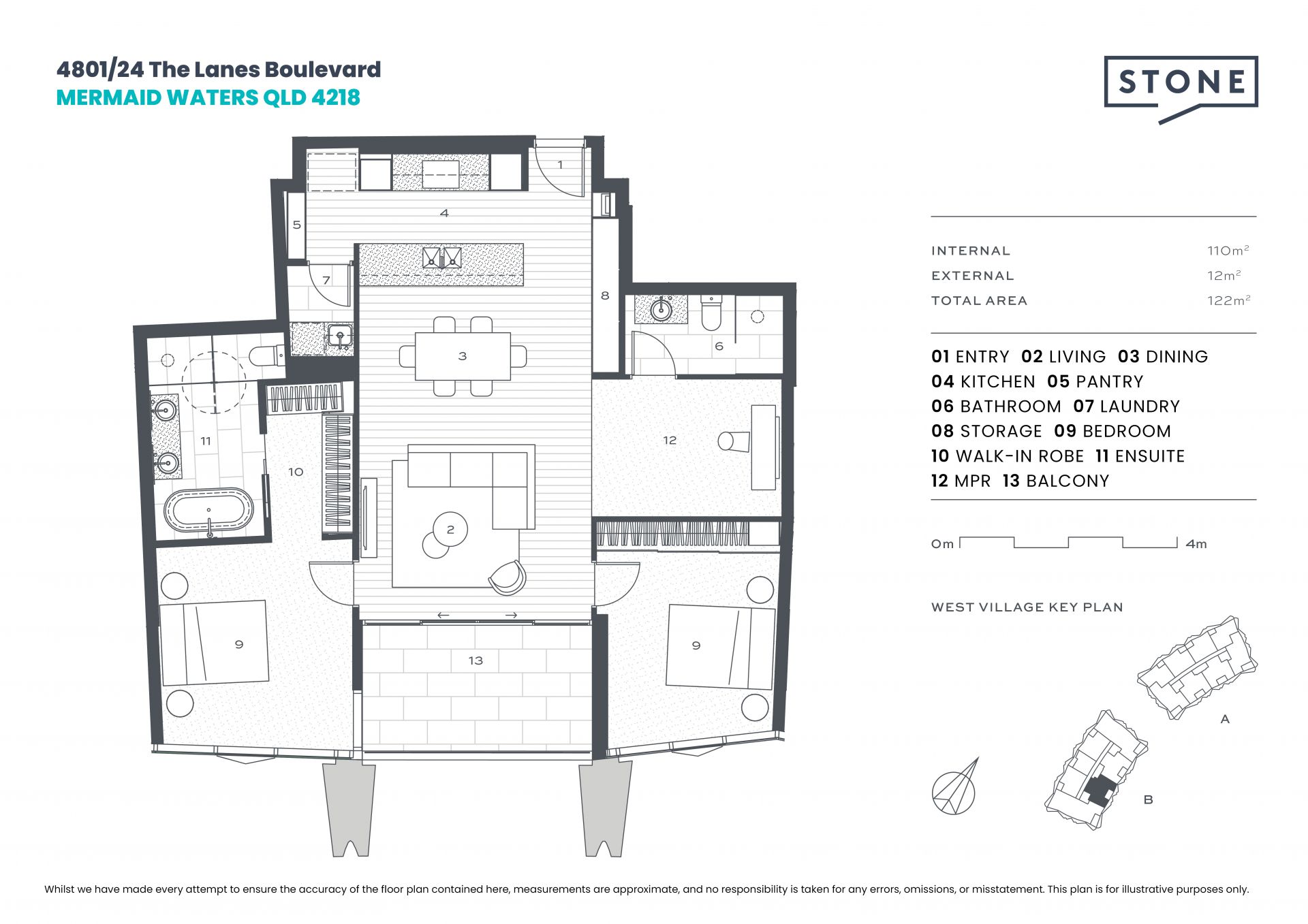 Enviable Lakeside Luxury Living - 2 Bed + MPR at The Lanes