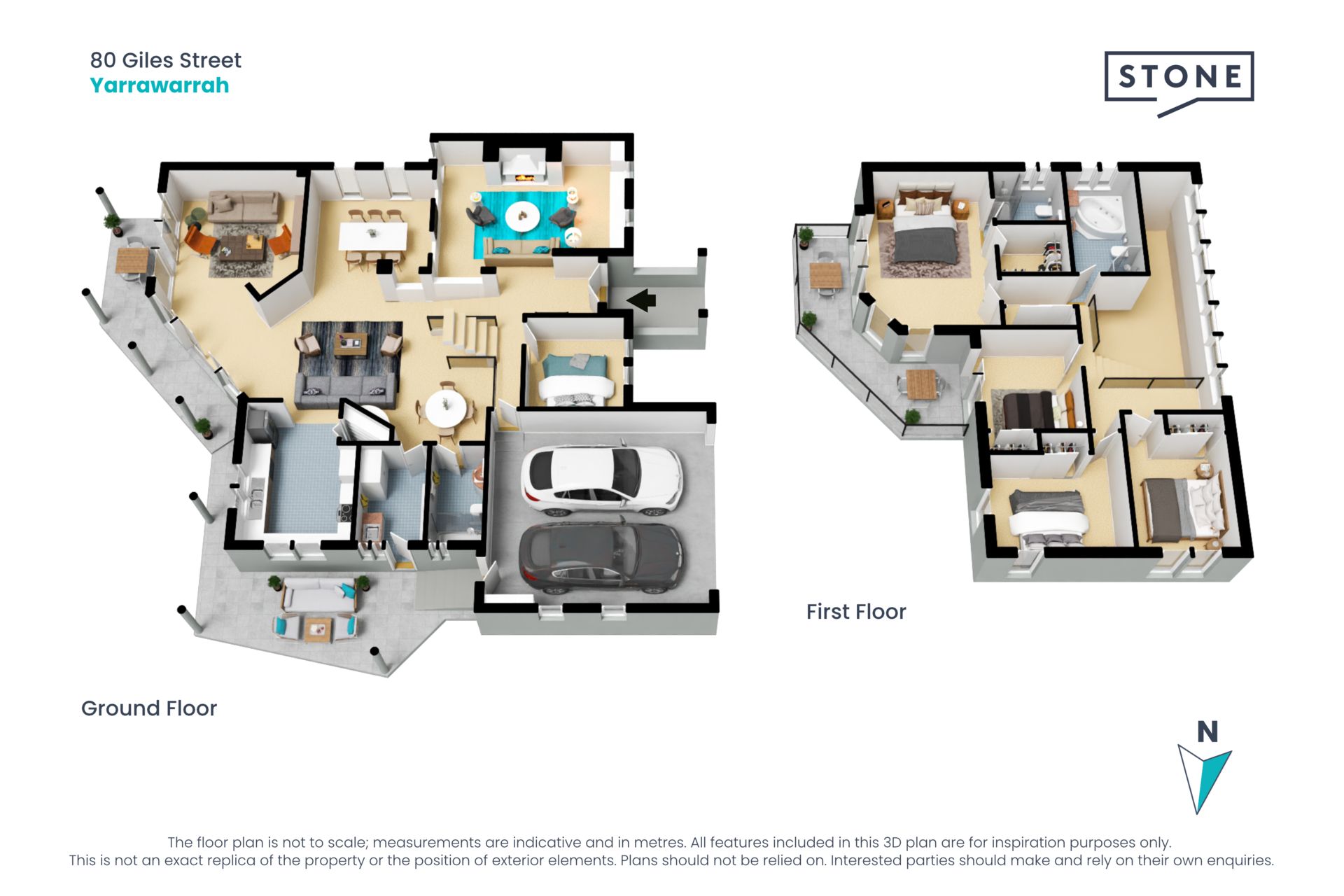 Breathtaking city skyline views and spacious interiors