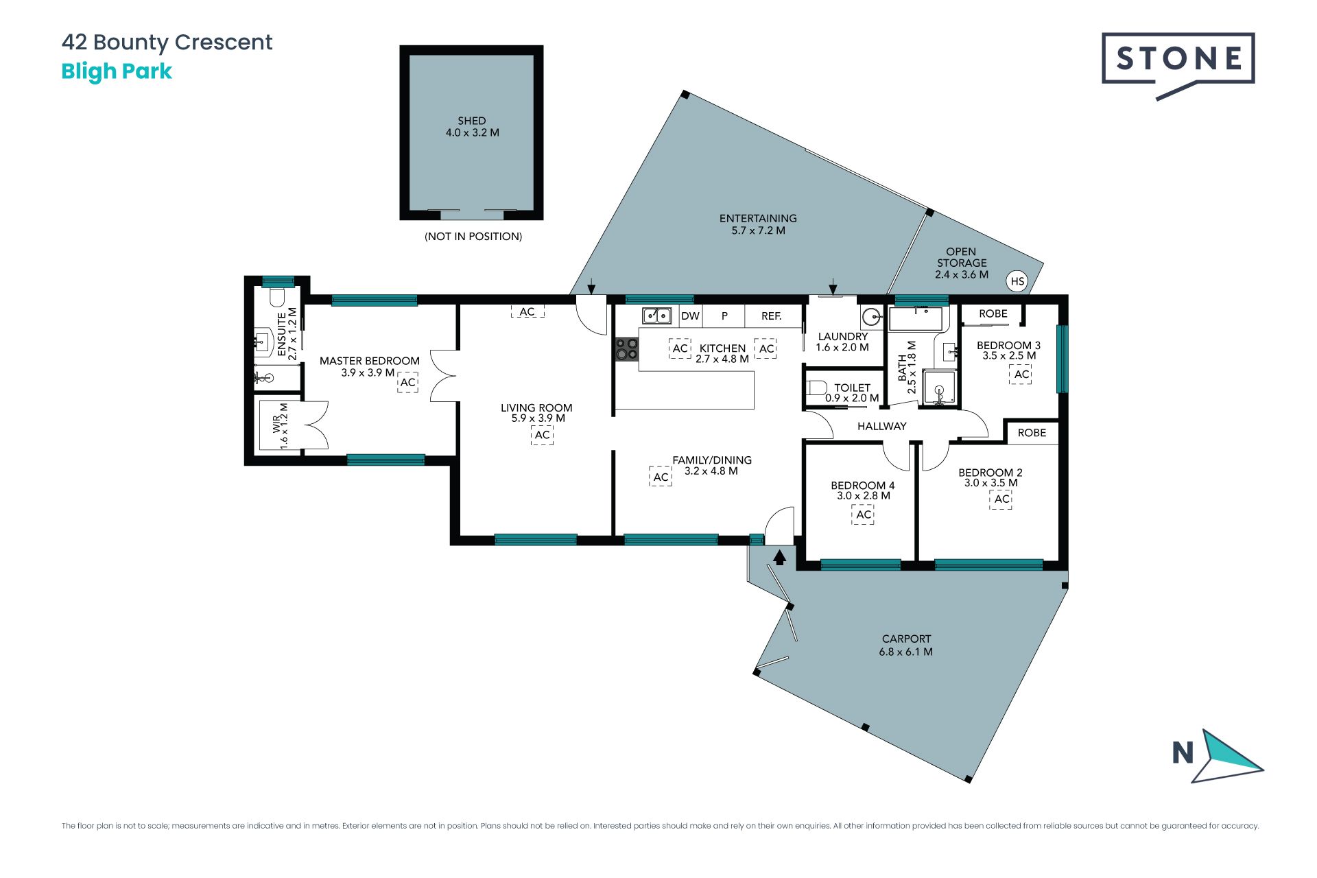 Spacious 4 bedroom home
