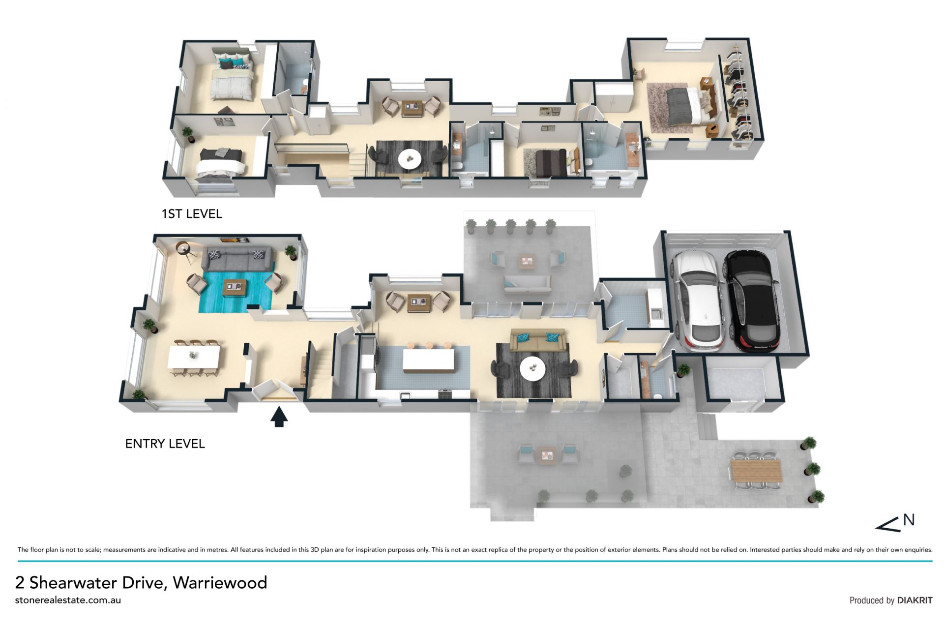 Flawless contemporary entertainer with high level finishes