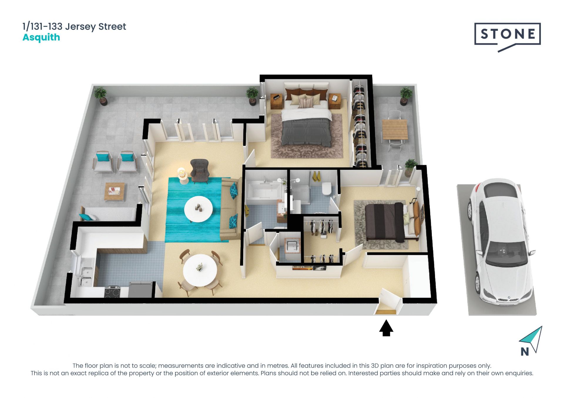 Gorgeous Two Bedroom Apartment In Prime Location!