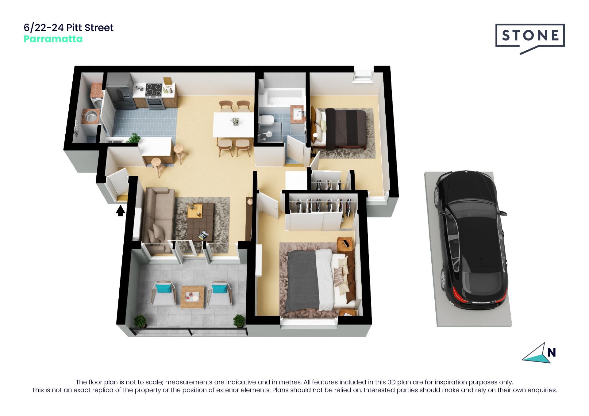 Bright Interiors in Central Location
