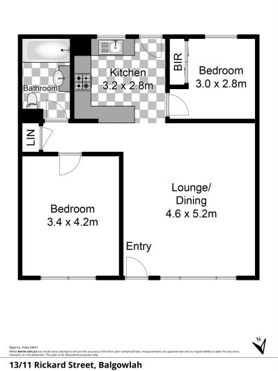 Spacious top floor apartment with great outlook