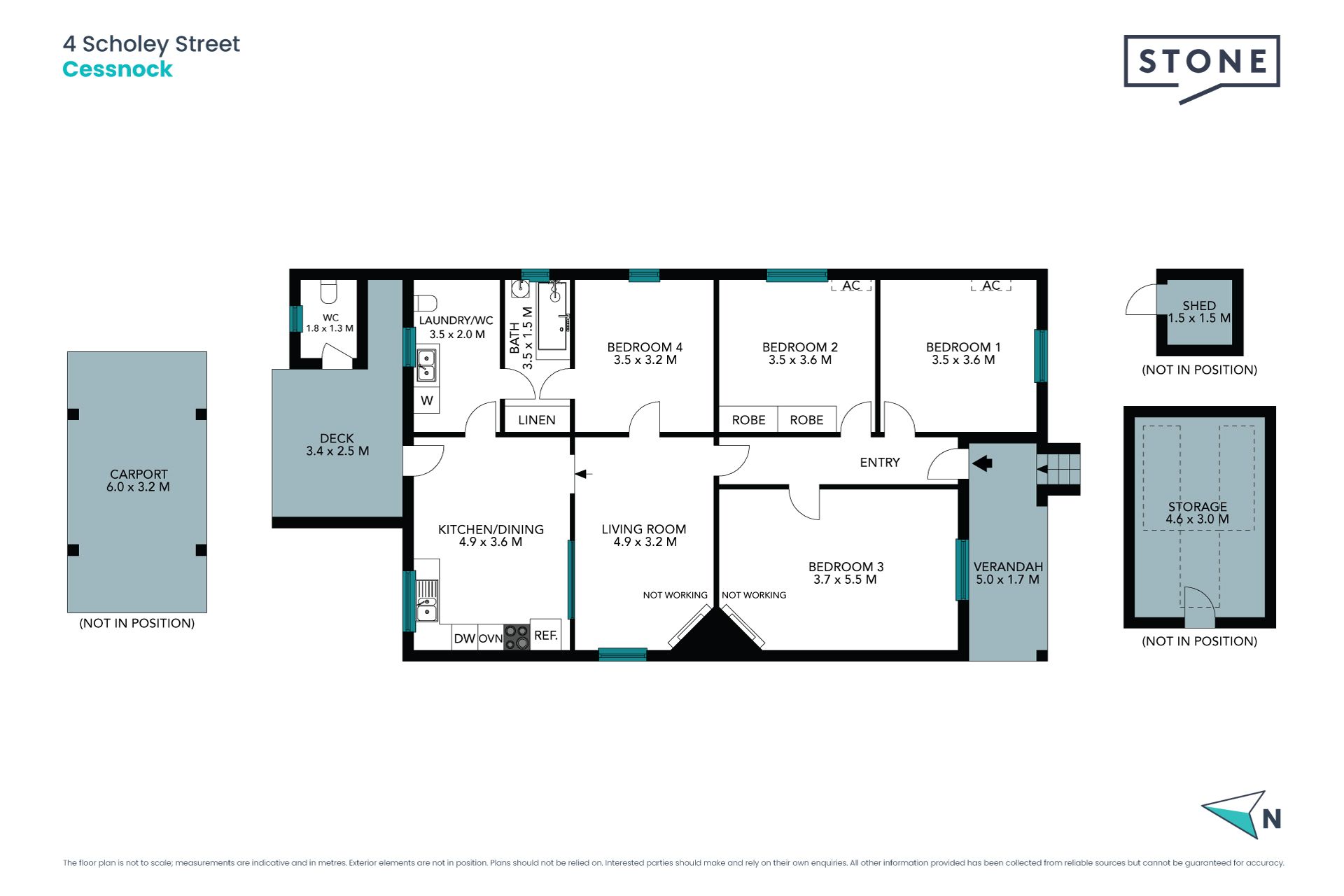 Flexible four bedroom in need of a makeover