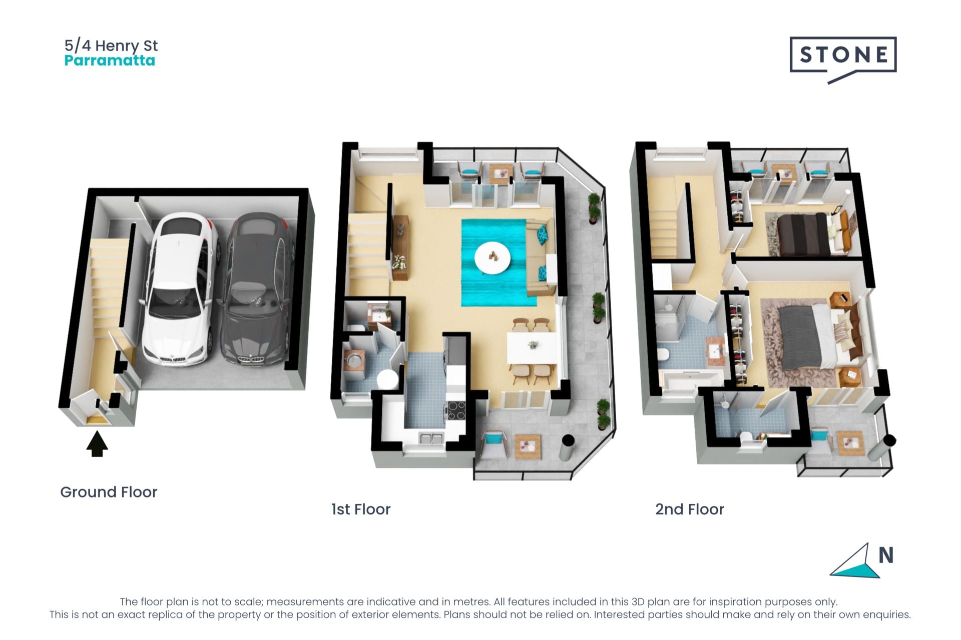 Townhouse style apartment in the Riverside precinct