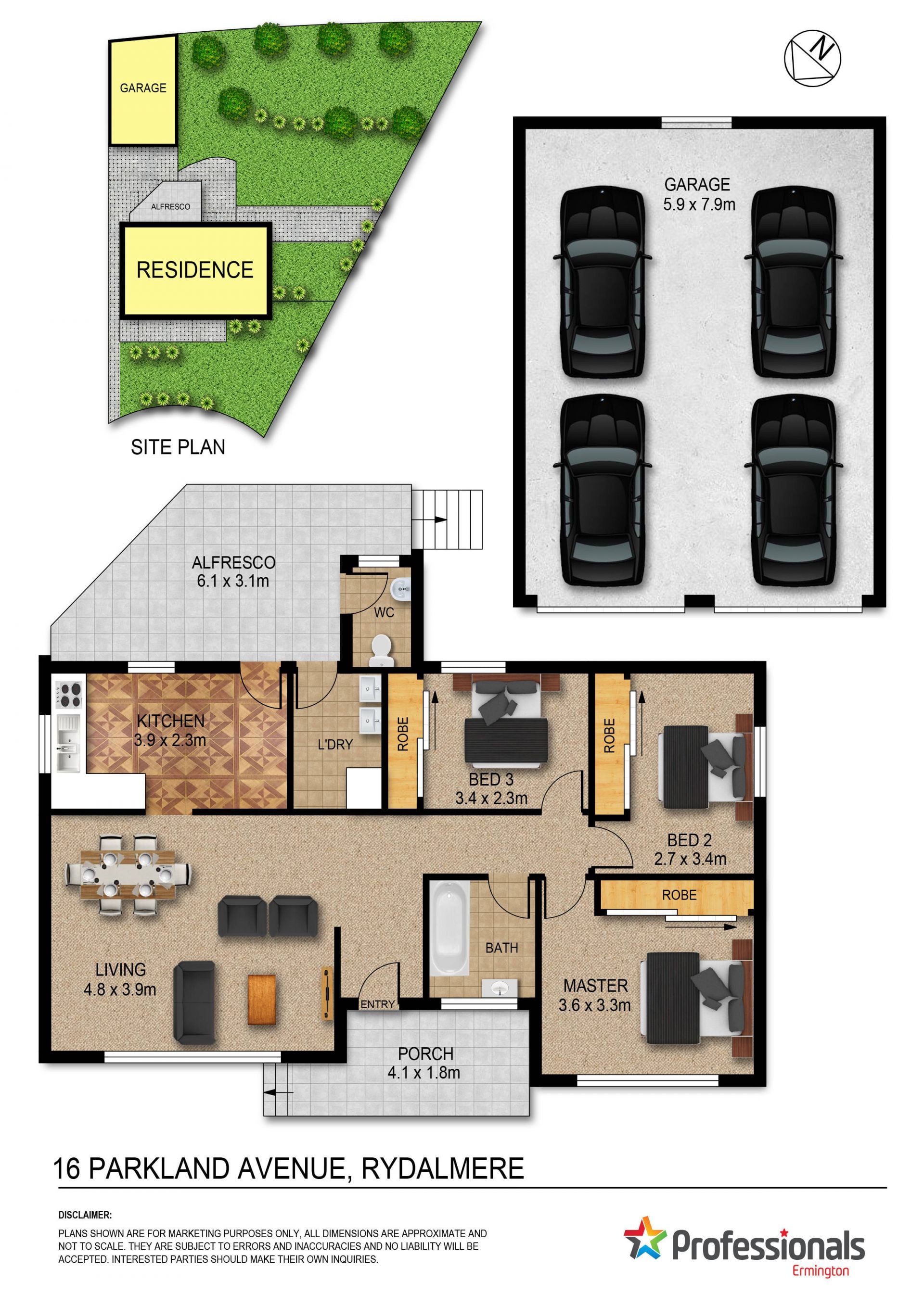 815m2 block backing The Ponds Creek Reserve!