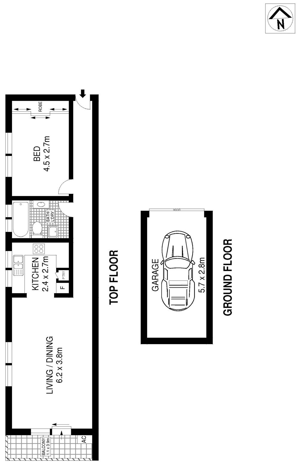 Rare one bedroom apartment covering an impressive 67sqm