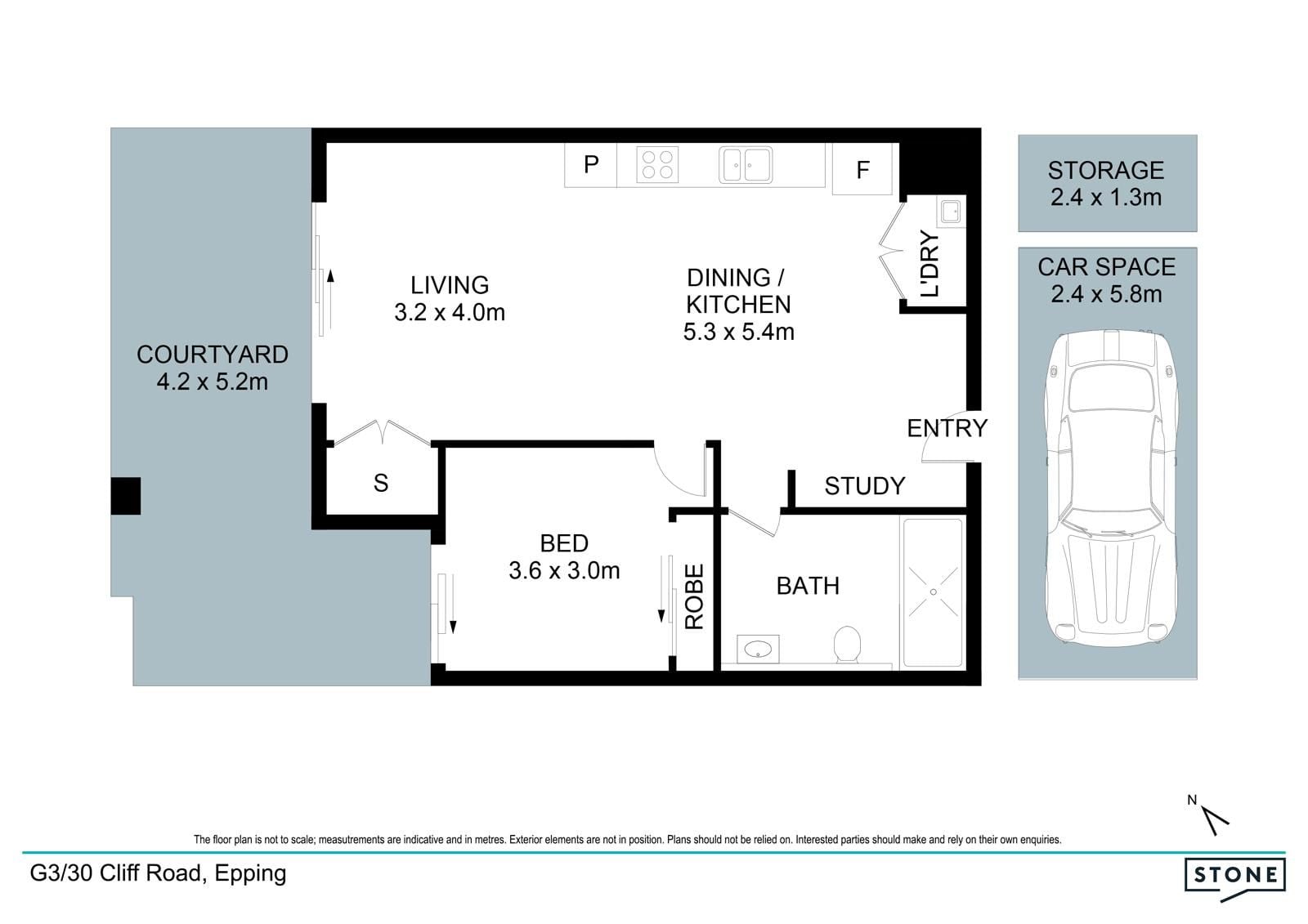 Near-New, Spacious 1-Bedroom Apartment in Central Location
