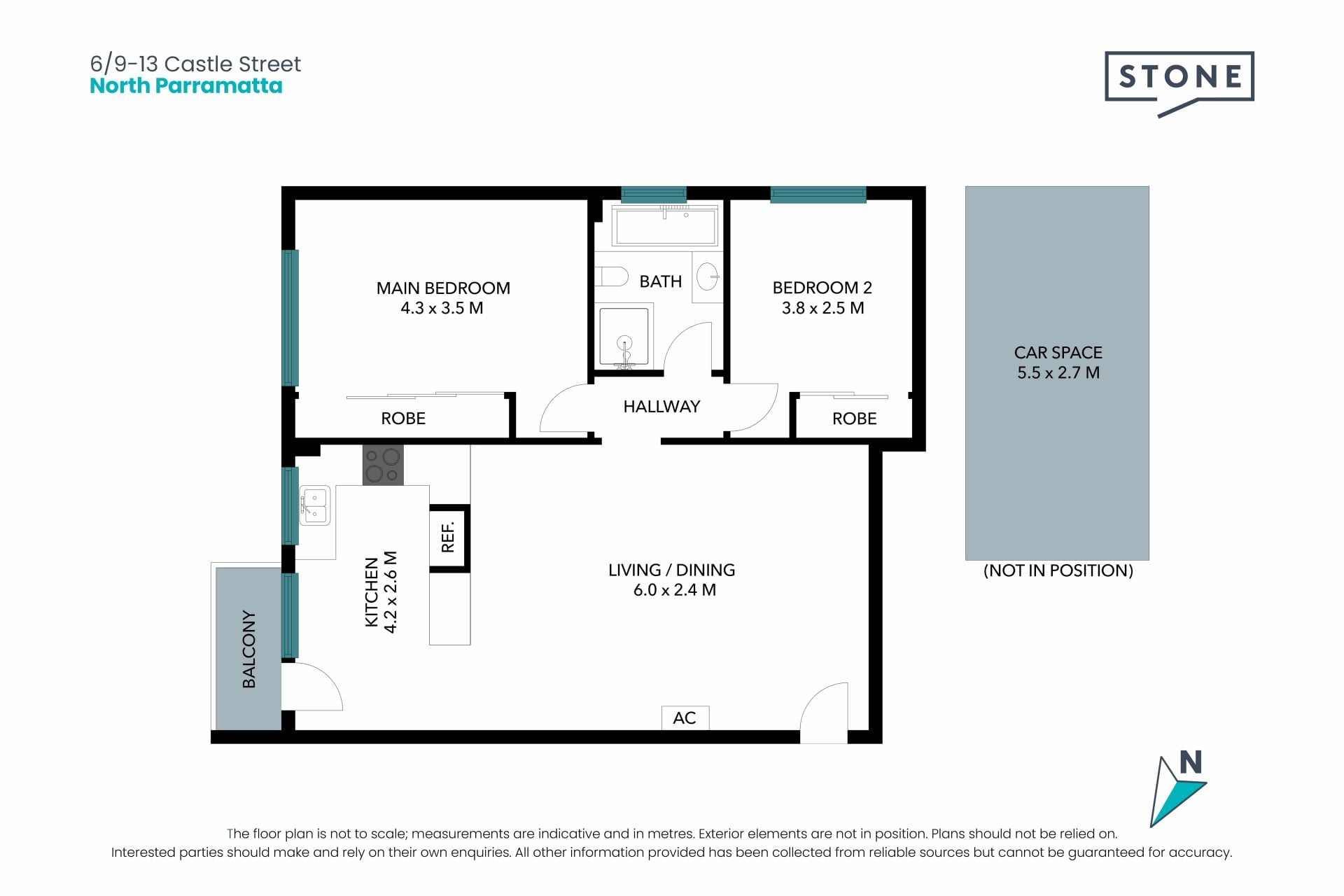 Spacious and Refreshed Apartment Overlooking Richie Benaud Oval