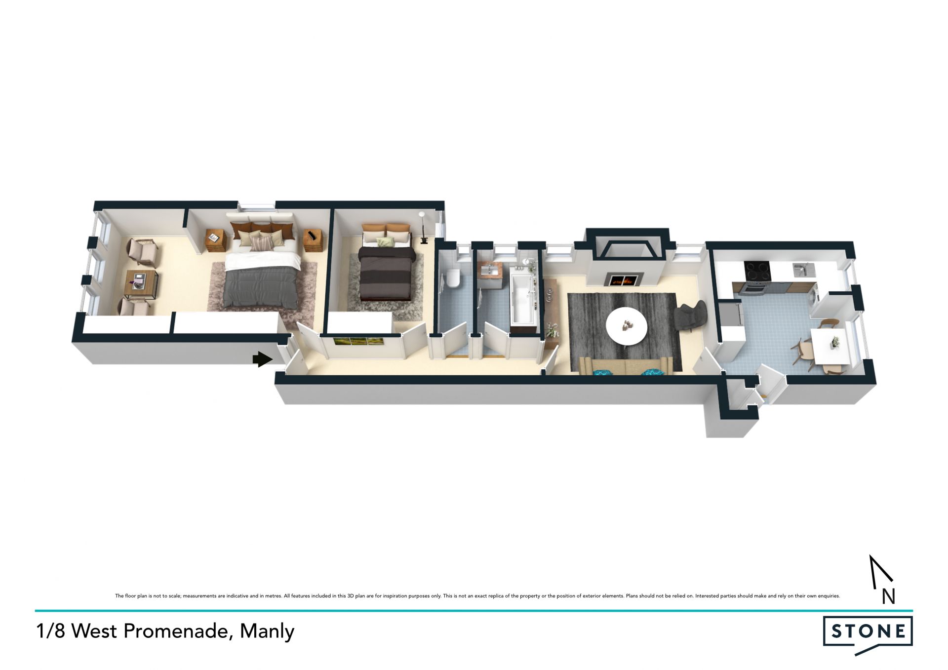 Beautifully presented art deco apartment in the heart of Manly