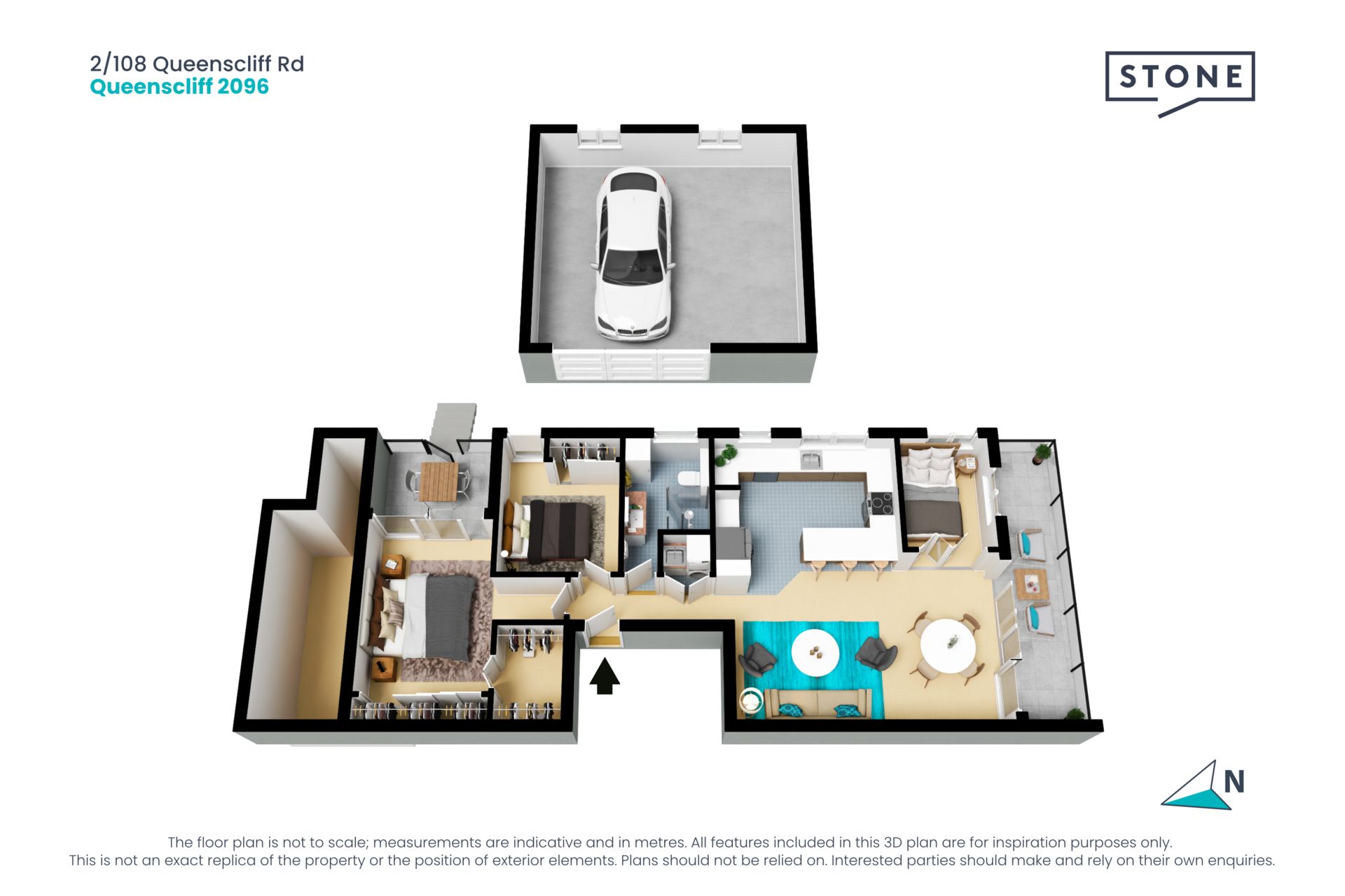 Luxury apartment with expansive views