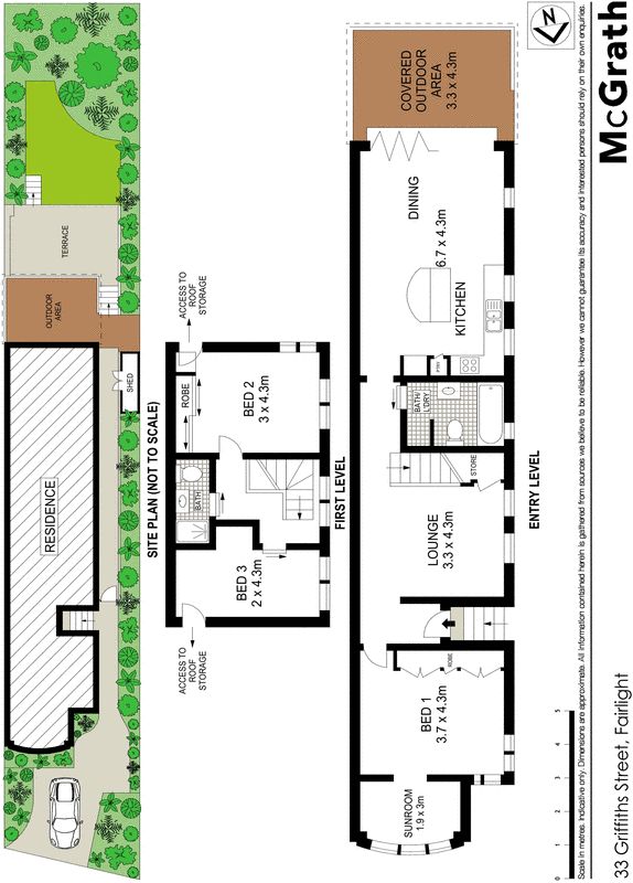 Transformed character semi with beautiful gardens