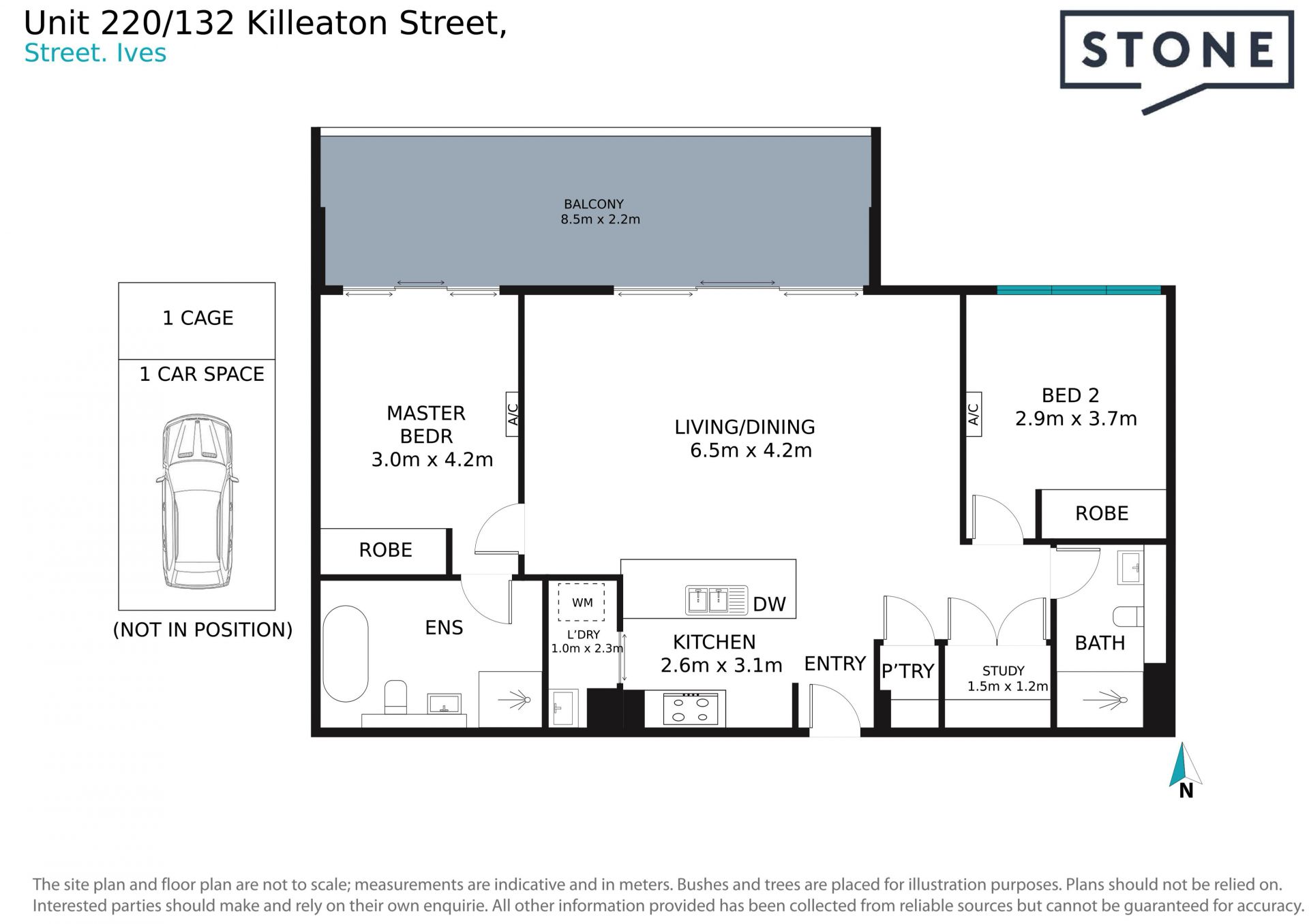 Luxurious two-bedroom apartment in ideally convenient location