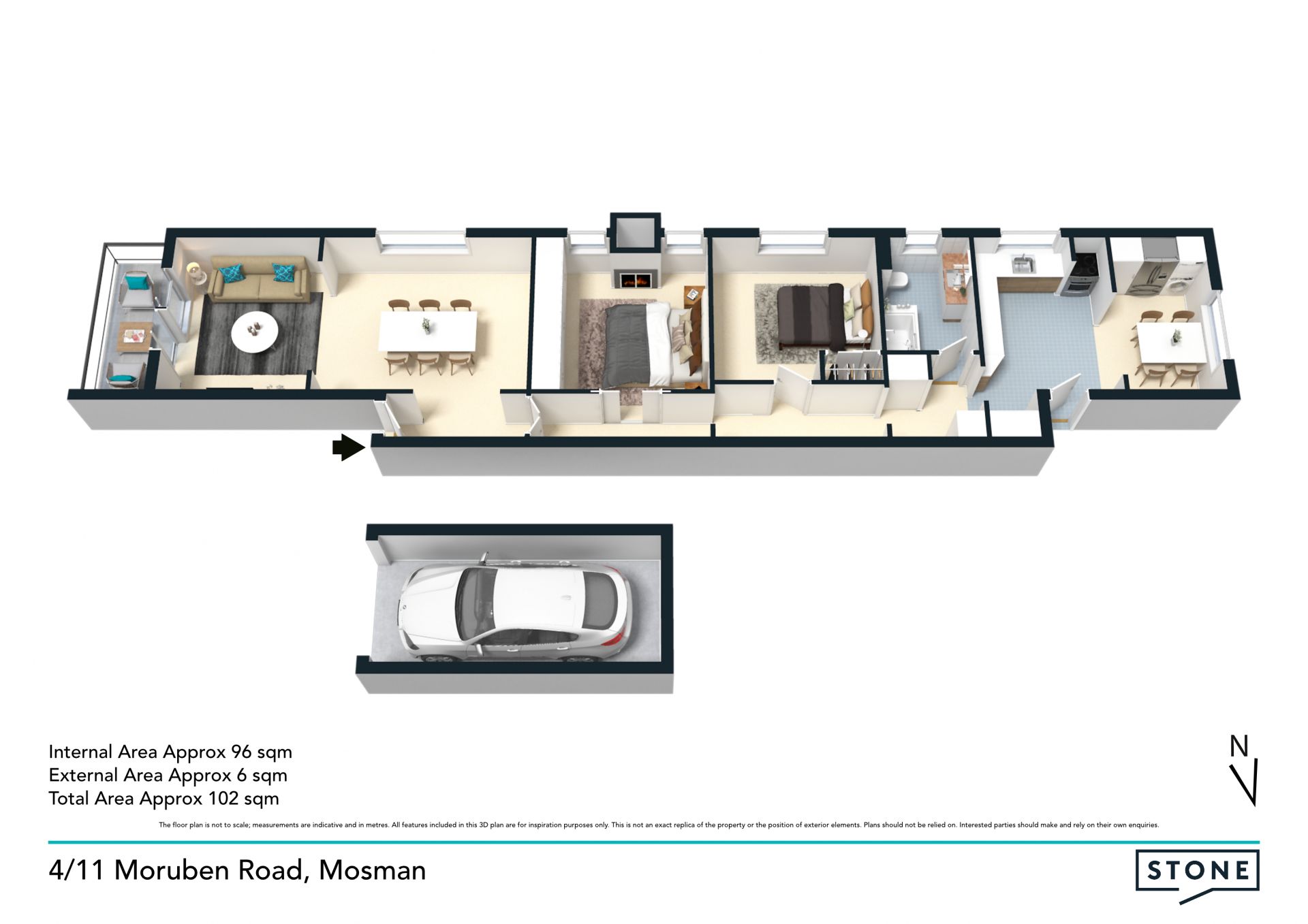 Spacious semi-style apartment with Balmoral views