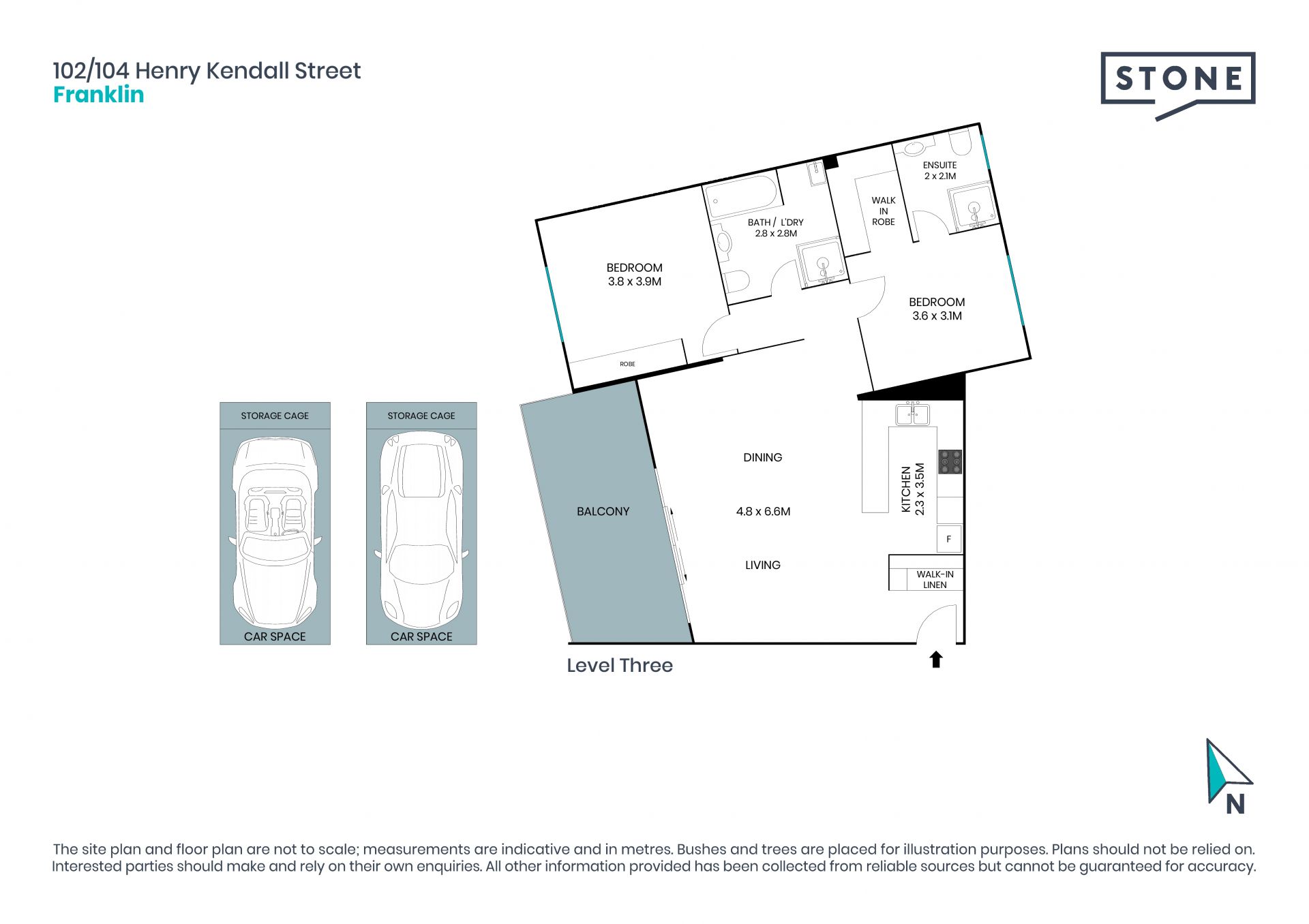 Extra-Large 2 Bedroom Apartment with Views to Gungahlin