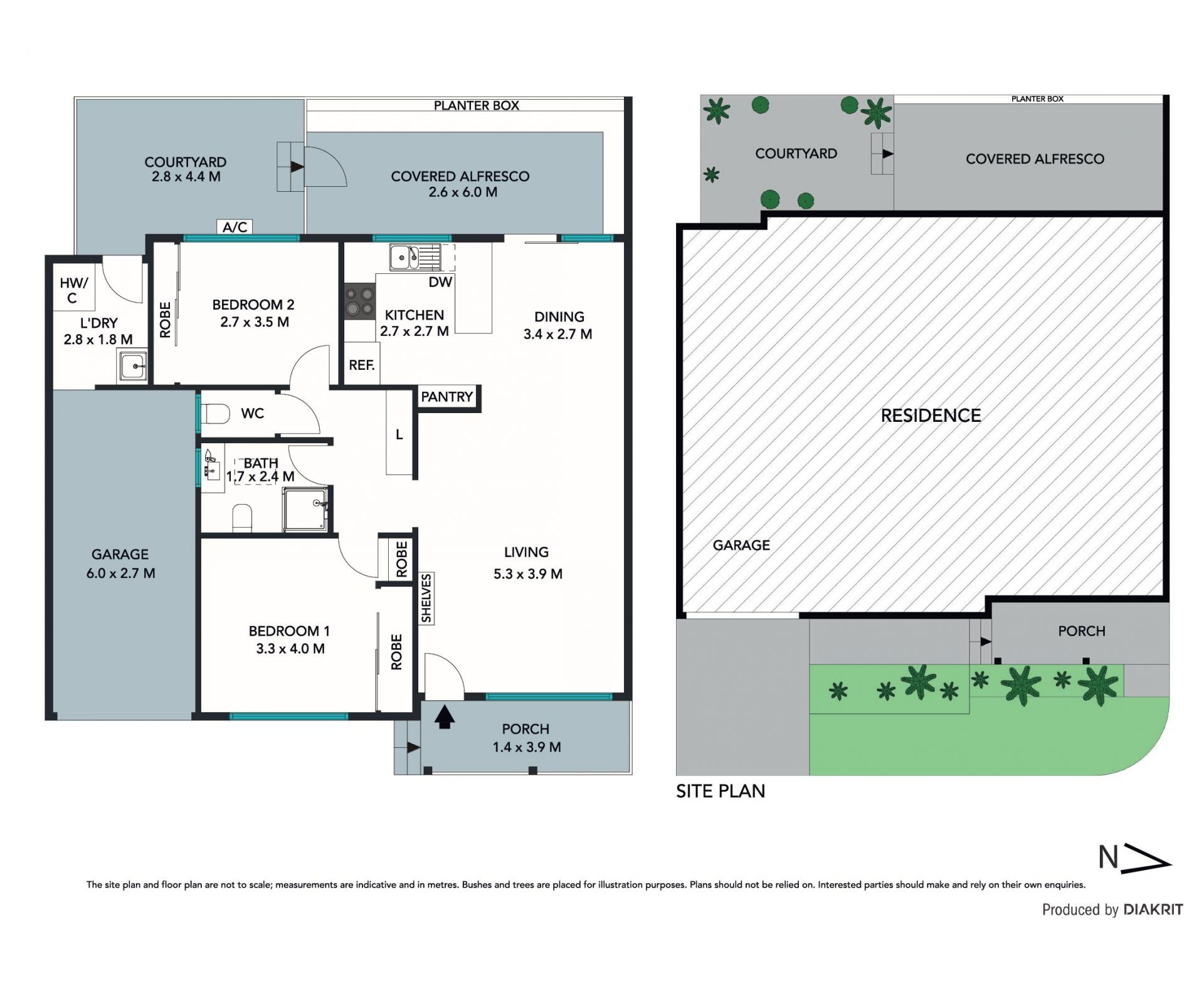 Stylish courtyard villa for easycare living