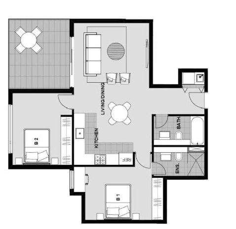 Spacious 2 Bedroom Apartment