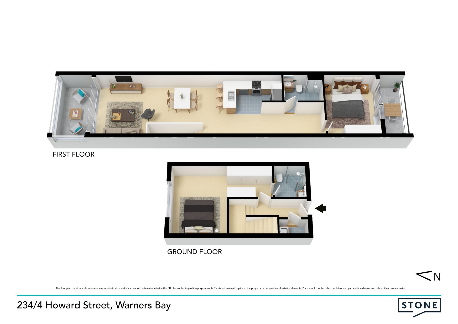 Lake-view apartment in central Warners Bay